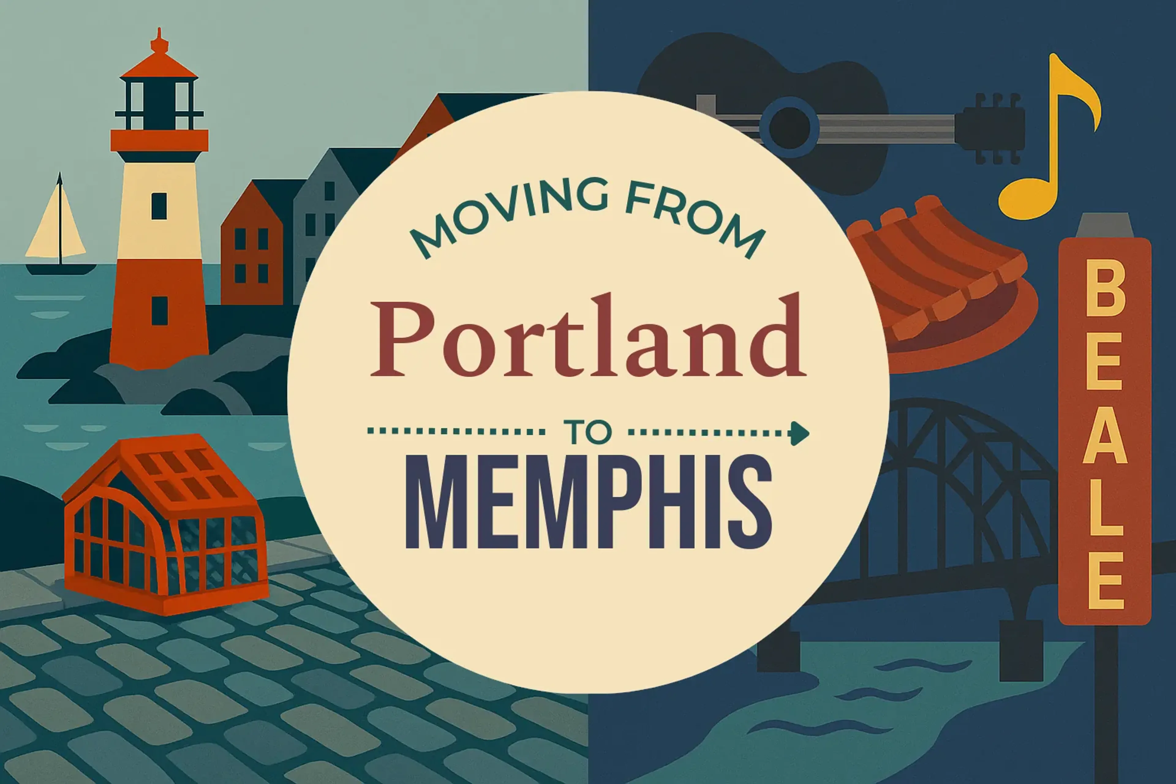 Side-by-side comparison of Portland to Memphis moving companies