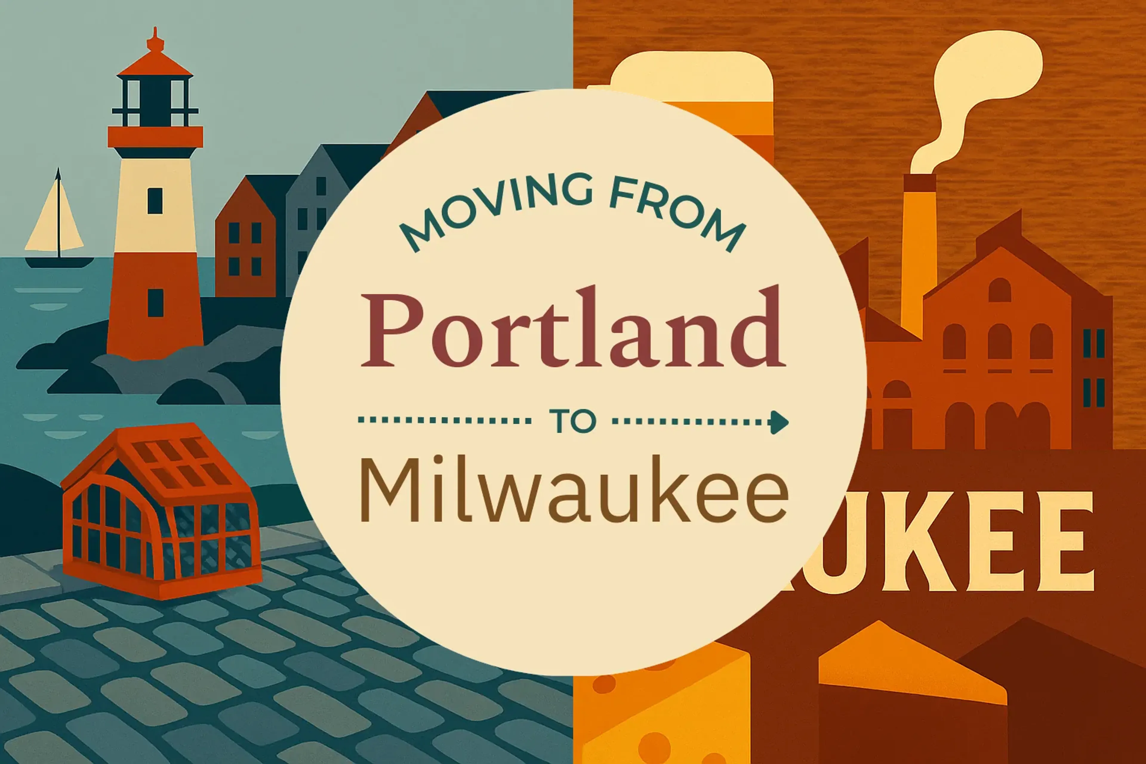 Side-by-side comparison of Portland to Milwaukee moving companies