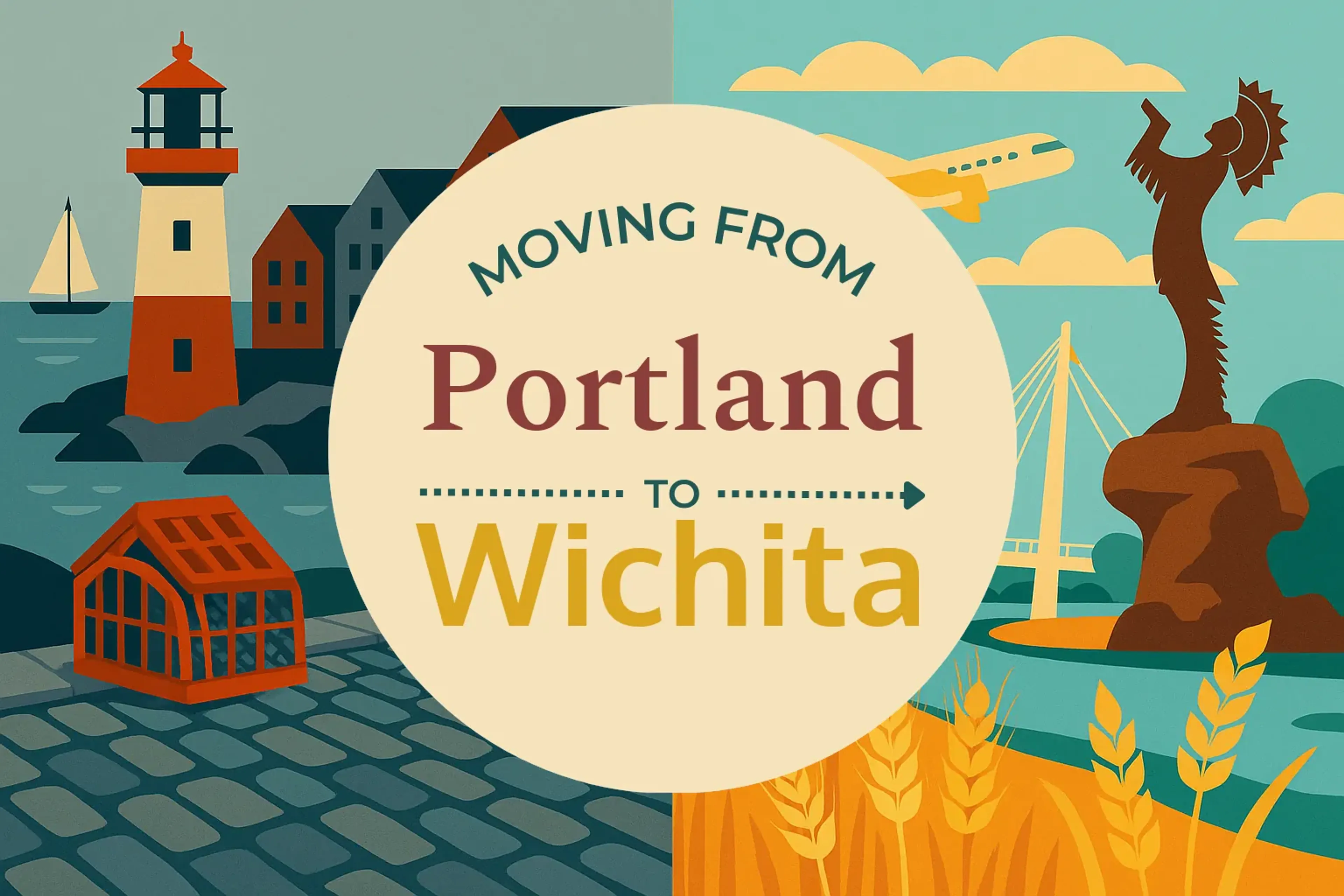 Side-by-side comparison of Portland to Wichita moving companies