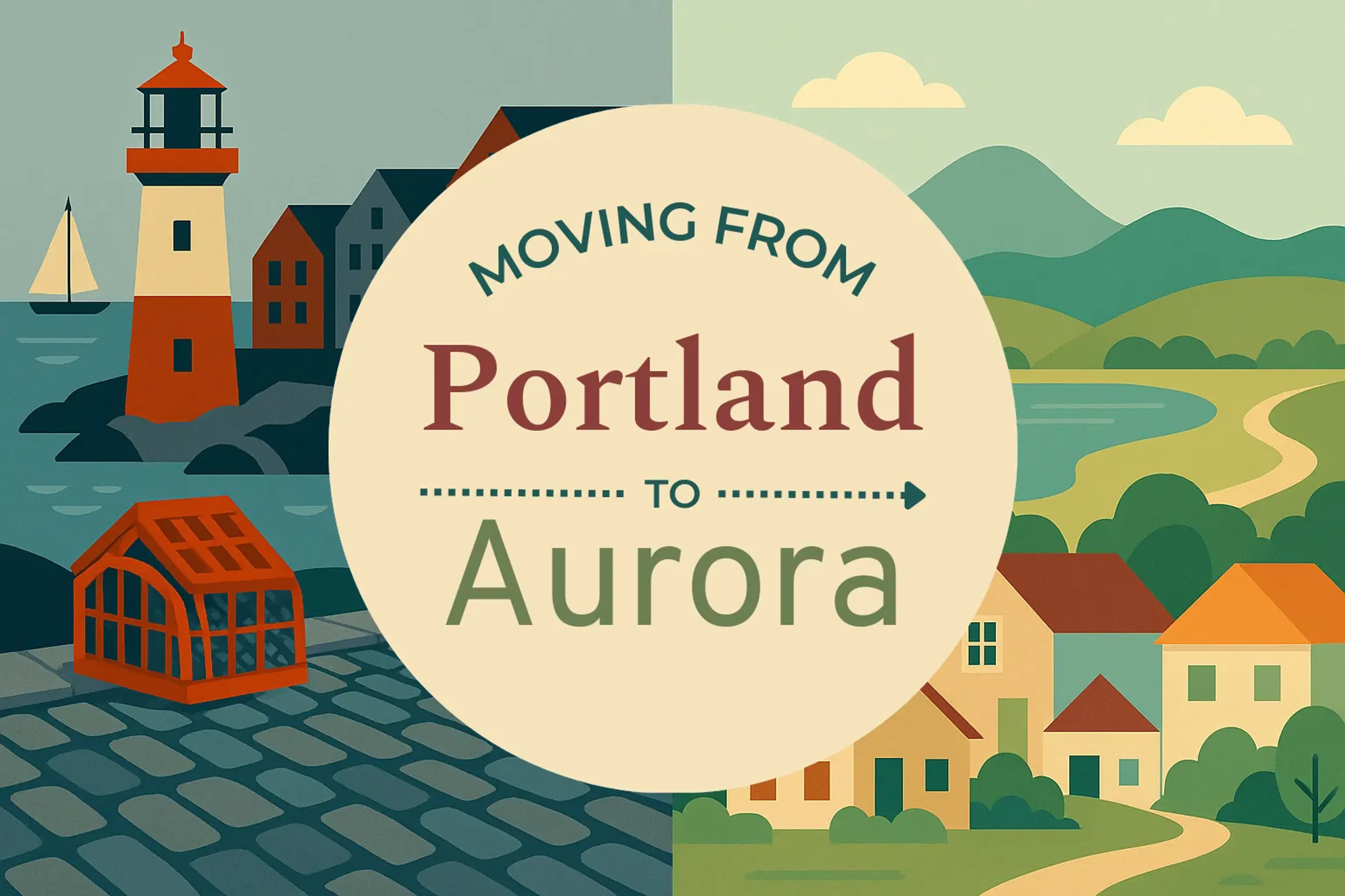 Side-by-side comparison of Portland to Aurora moving companies