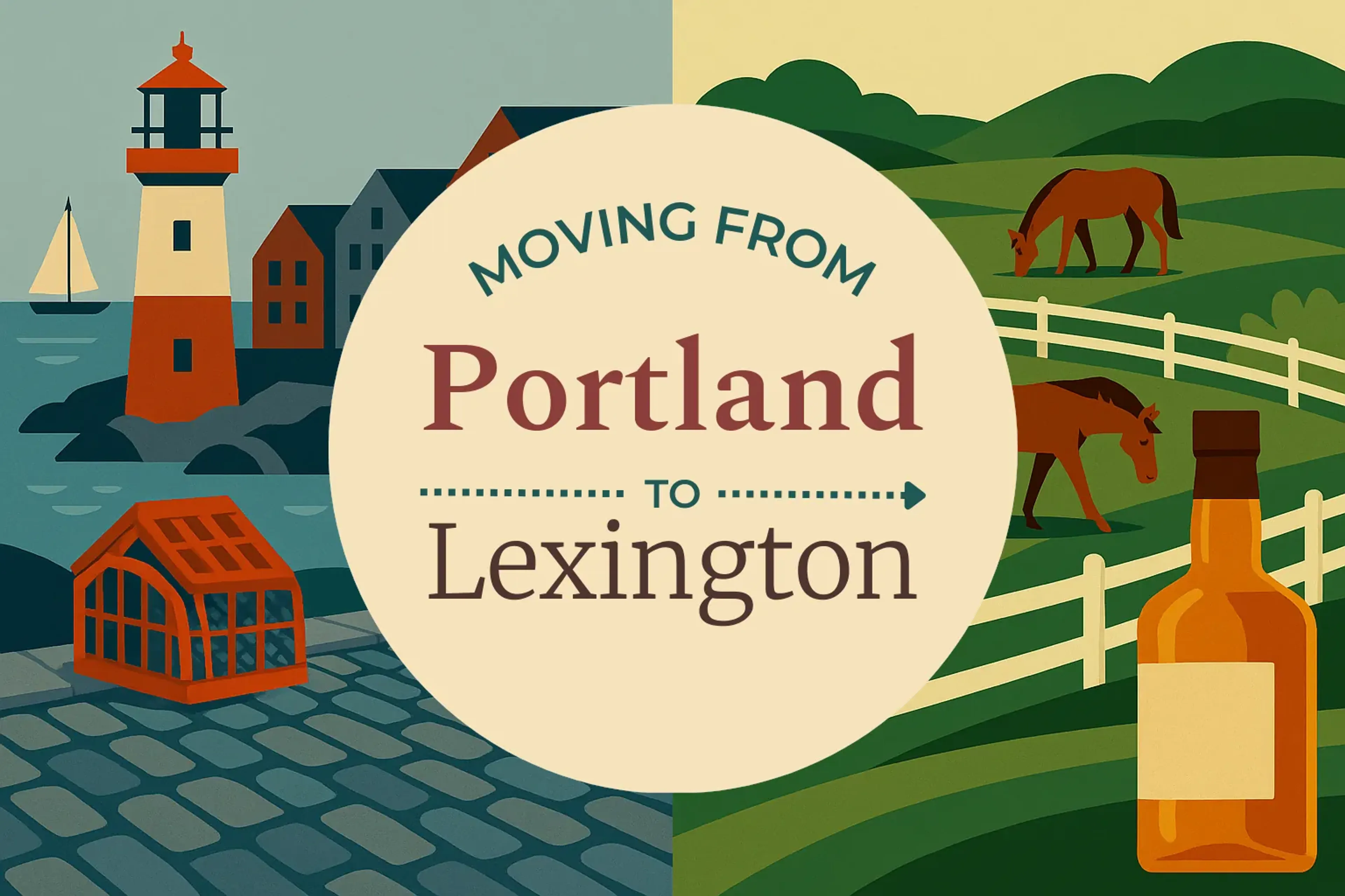 Side-by-side comparison of Portland to Lexington moving companies