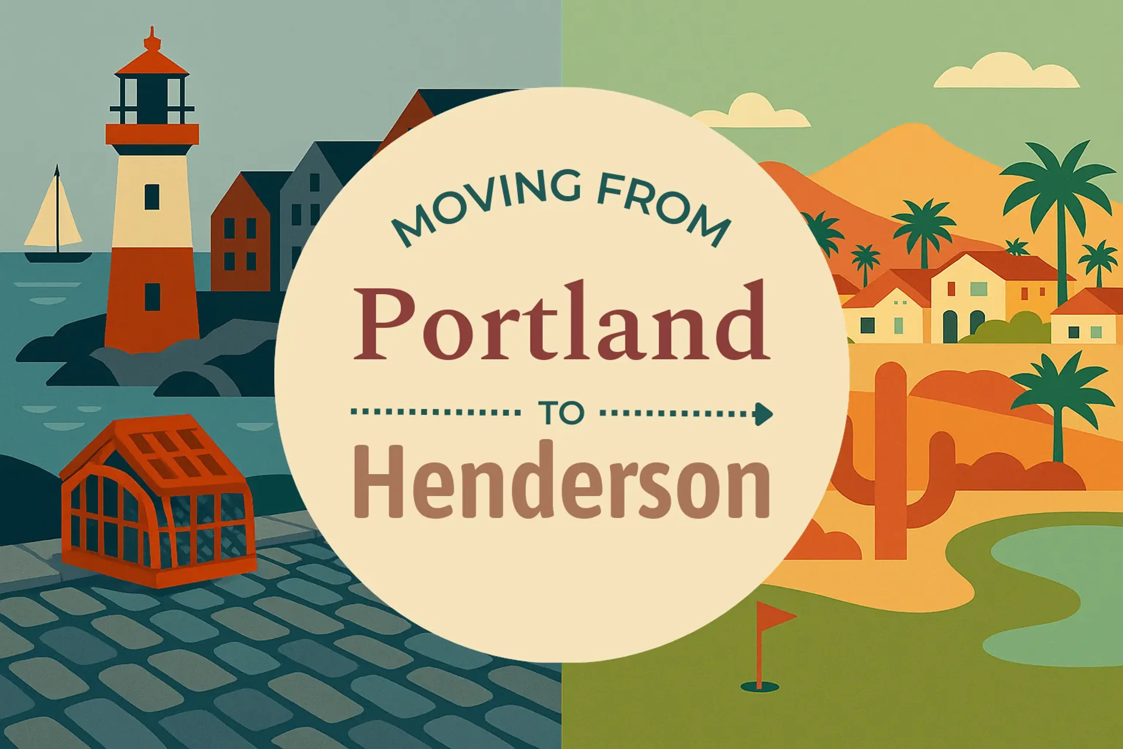 Side-by-side comparison of Portland to Henderson moving companies