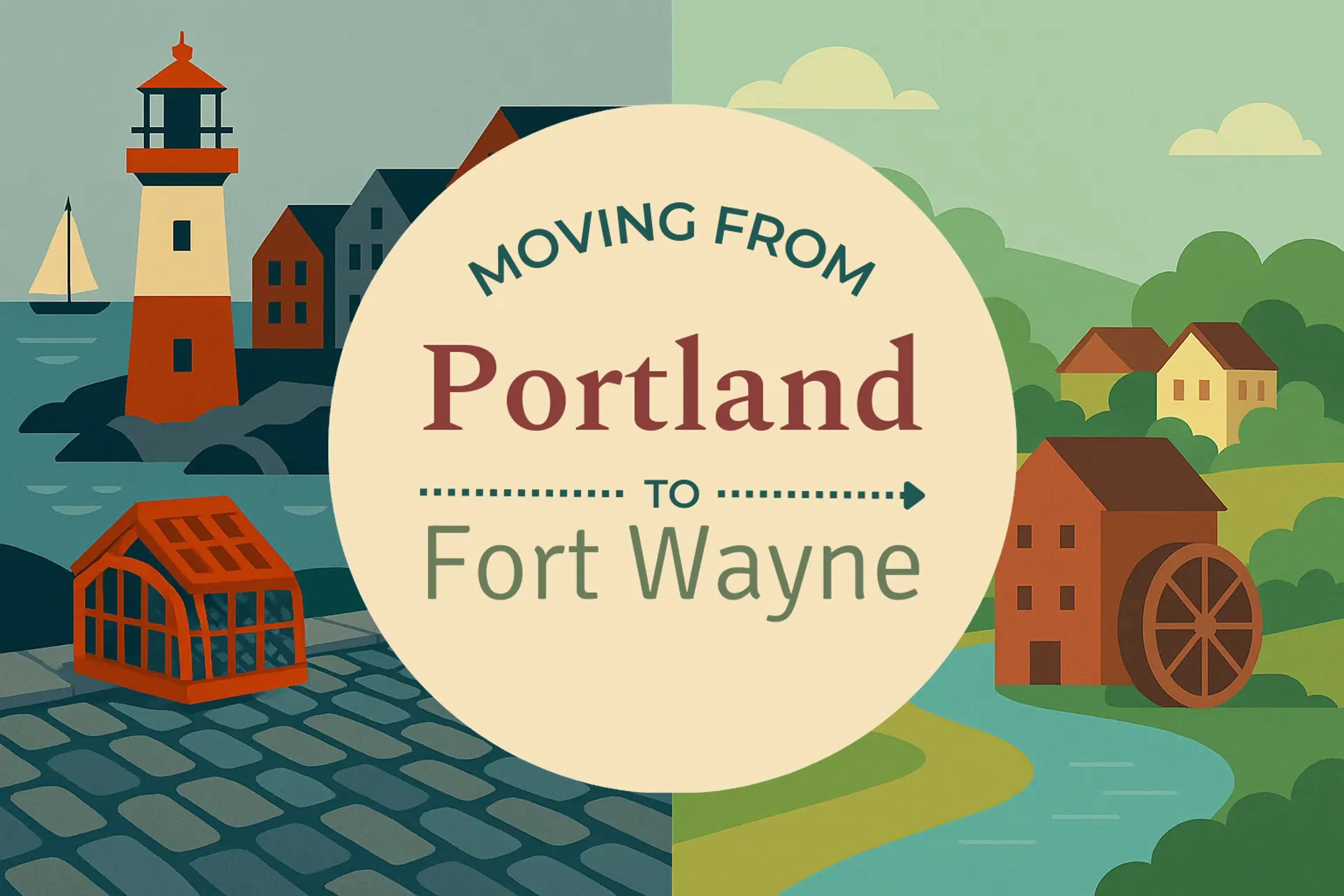 Side-by-side comparison of Portland to Fort Wayne moving companies