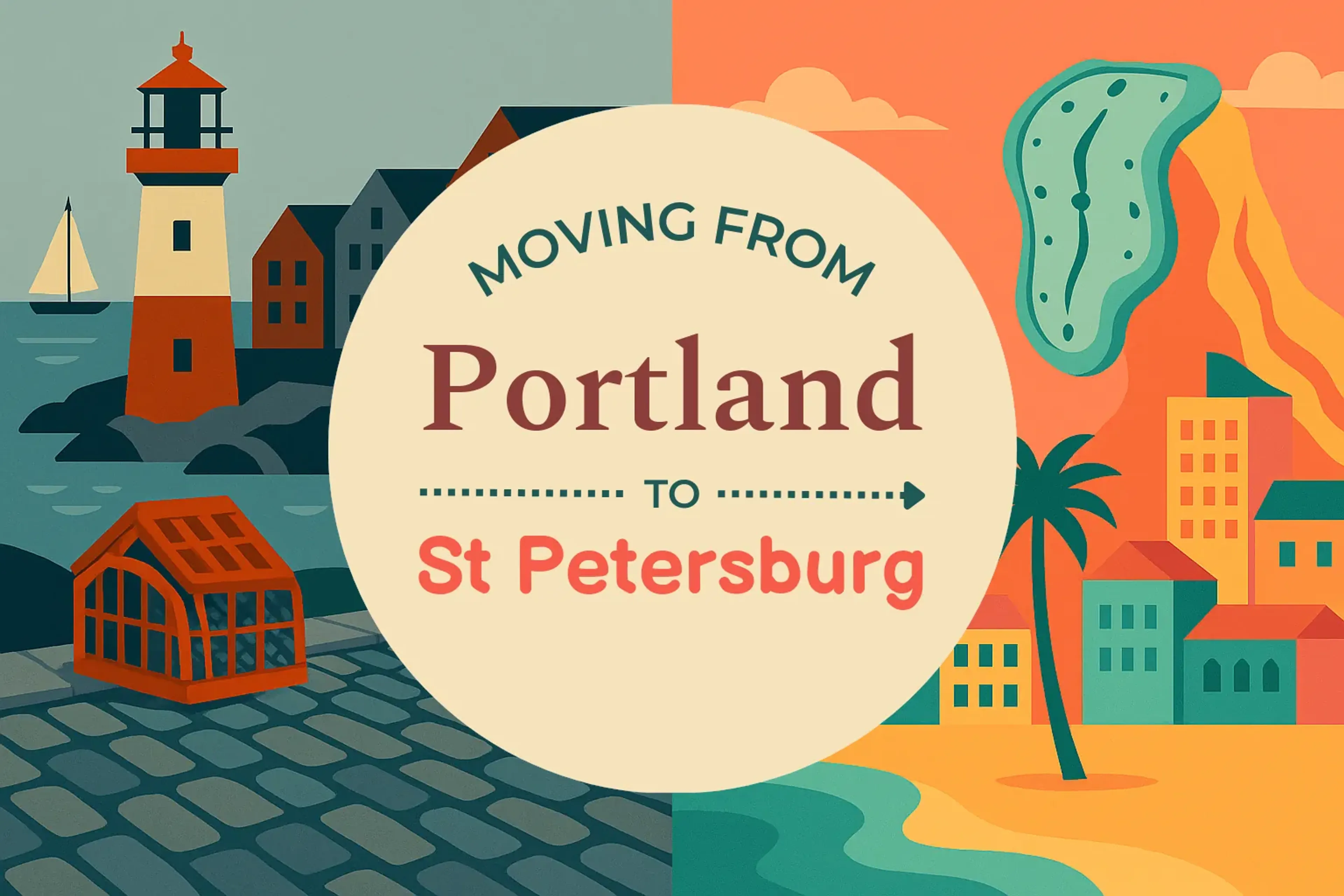 Side-by-side comparison of Portland to St. Petersburg moving companies