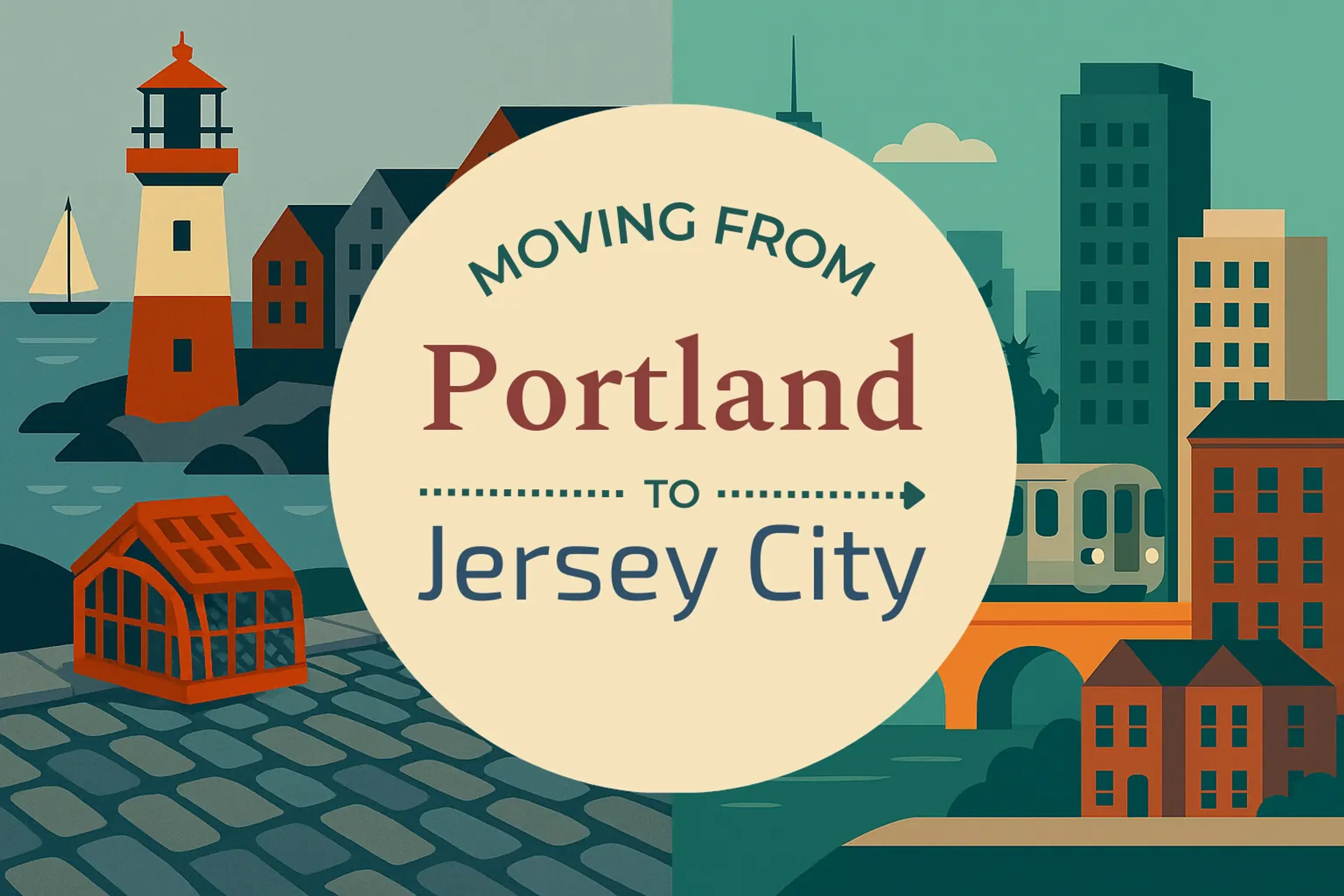 Side-by-side comparison of Portland to Jersey City moving companies