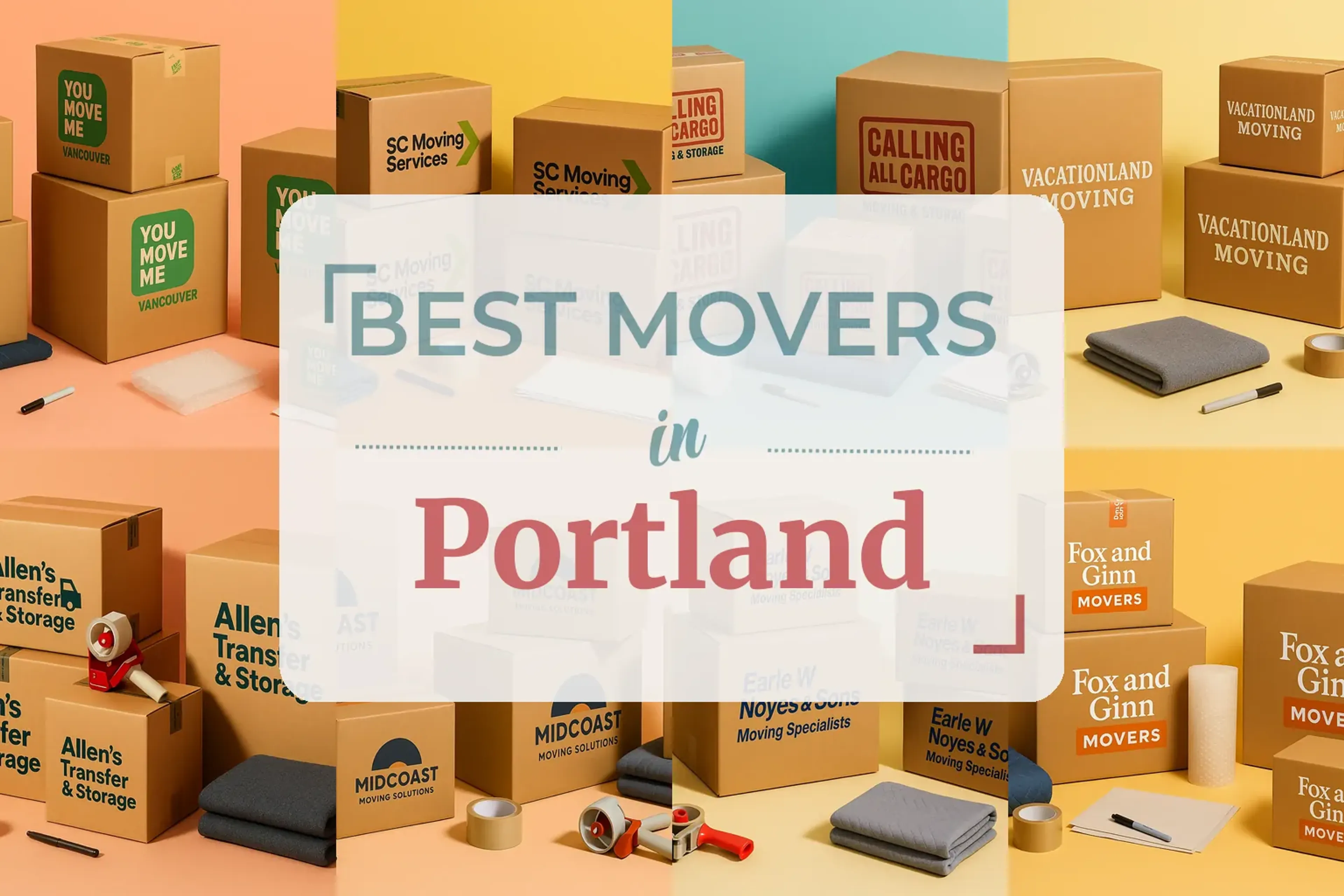 Side-by-side comparison of Portland moving companies