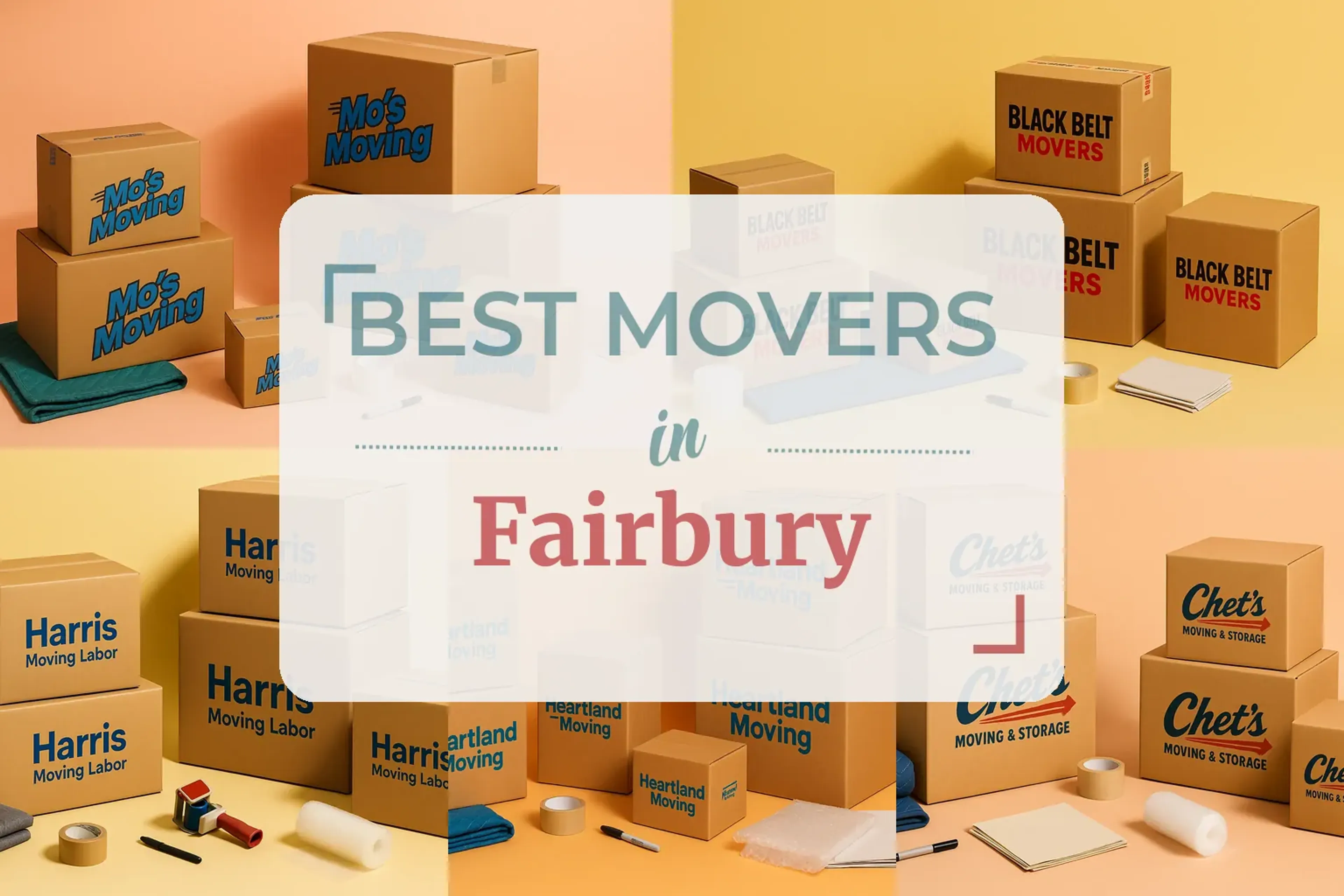 Side-by-side comparison of Fairbury moving companies