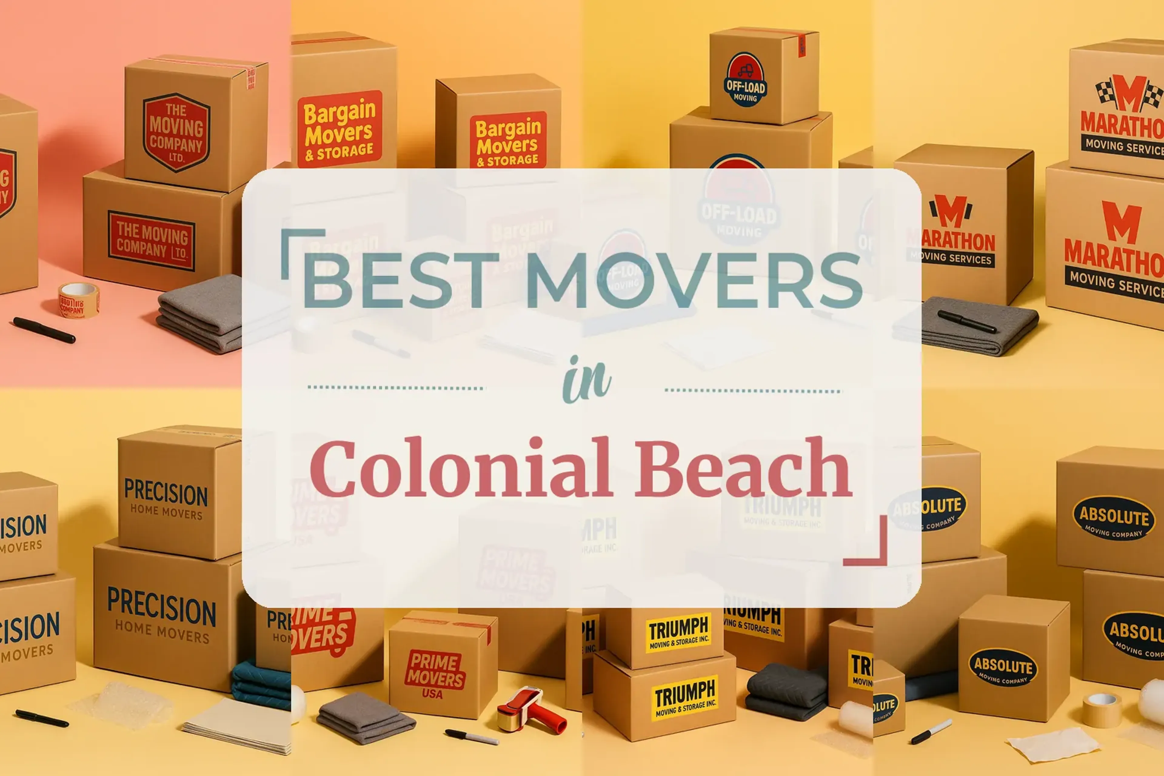 Side-by-side comparison of Colonial Beach moving companies