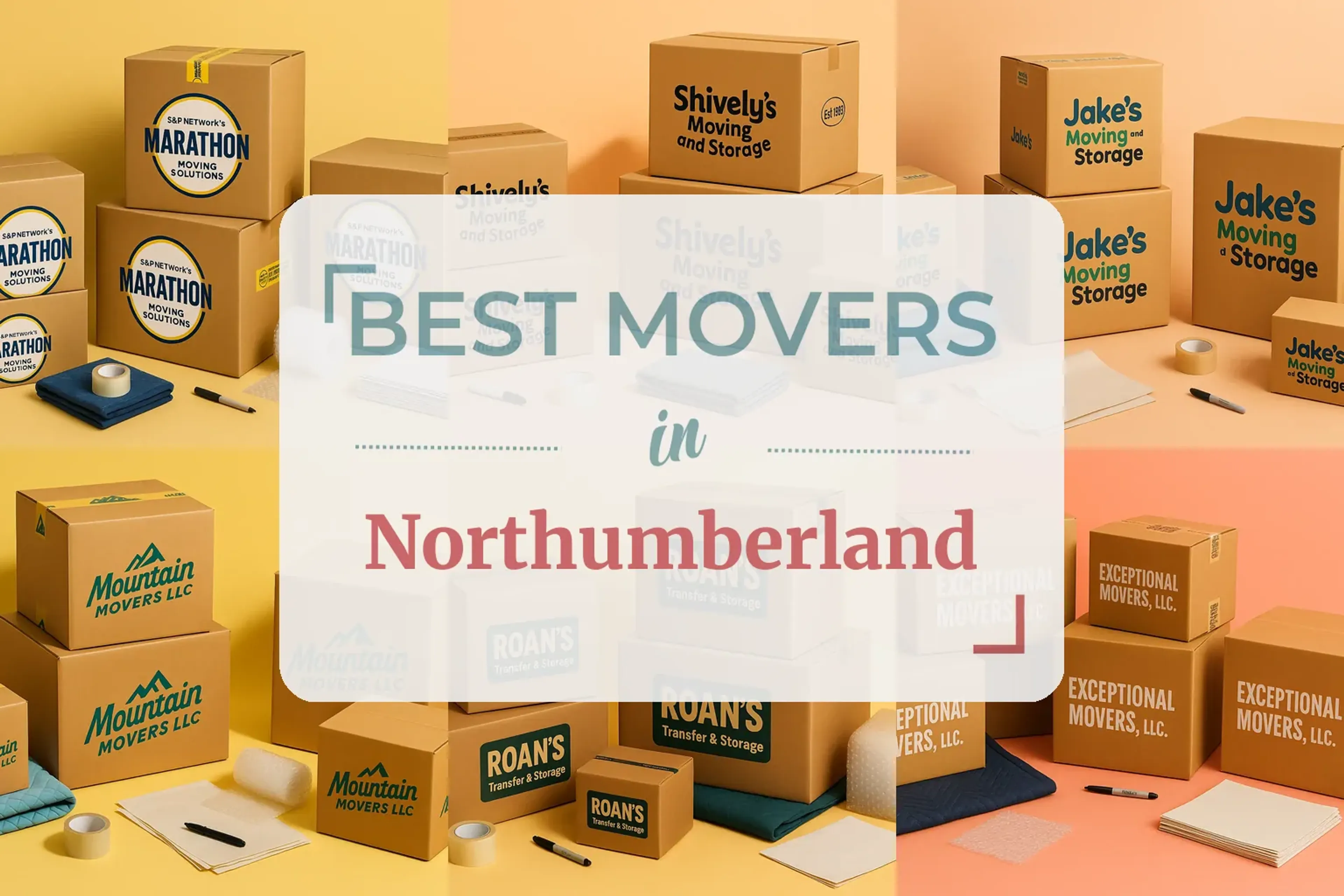 Side-by-side comparison of Northumberland moving companies