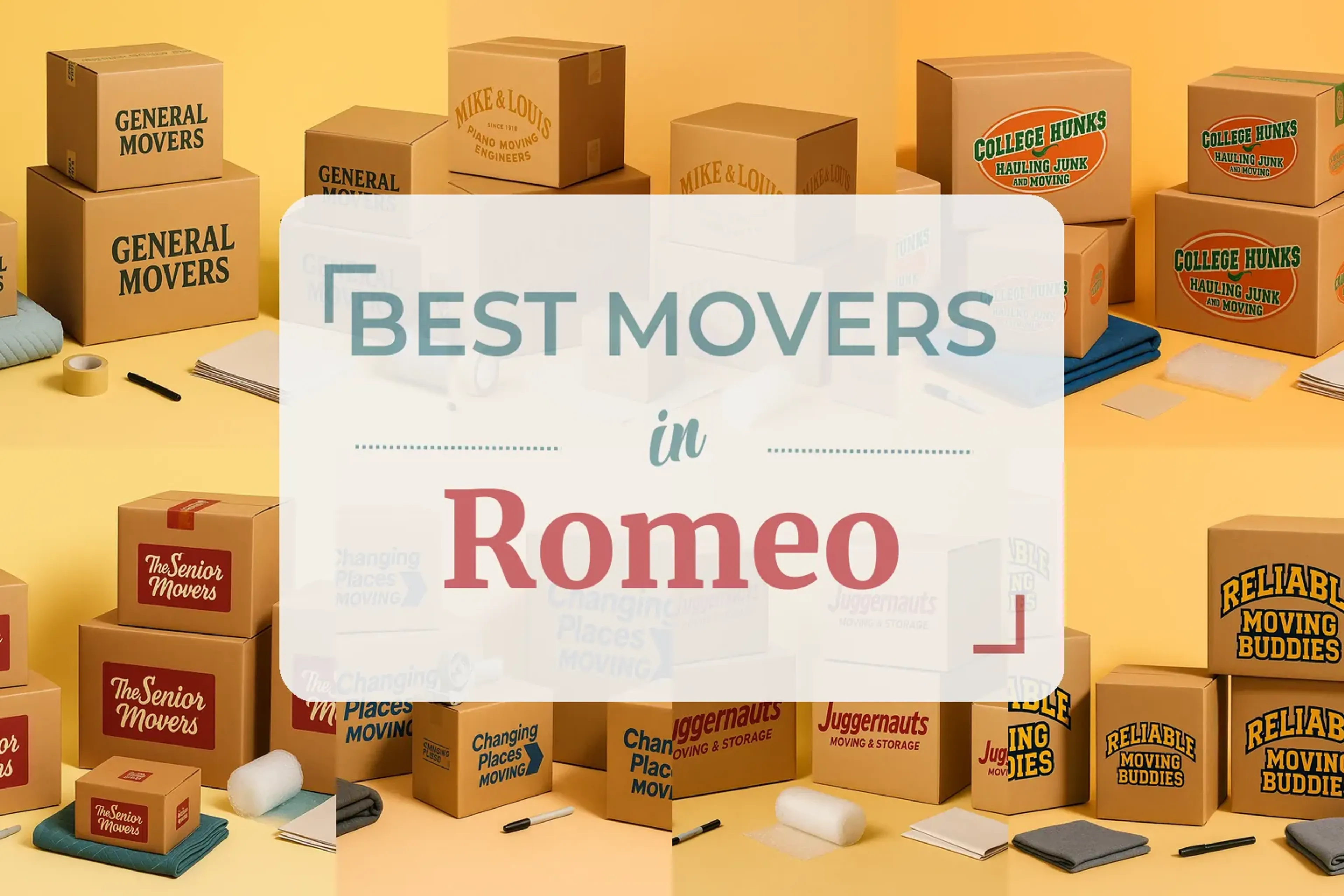 Side-by-side comparison of Romeo moving companies