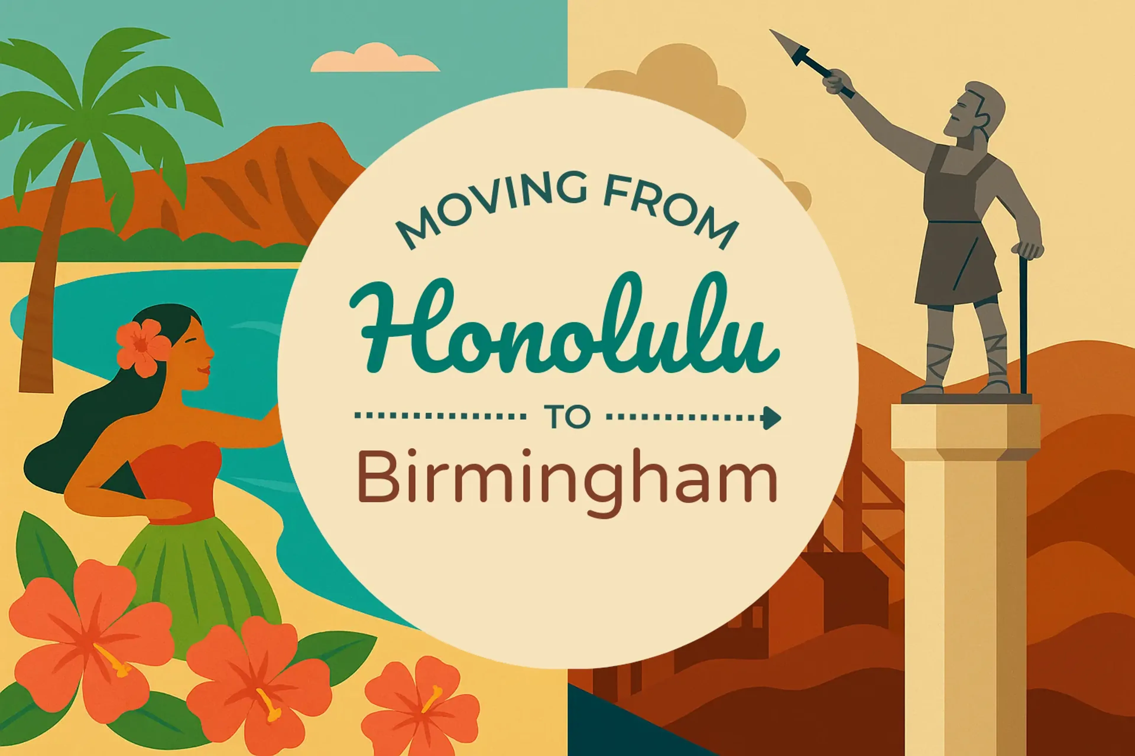Side-by-side comparison of Honolulu to Birmingham moving companies