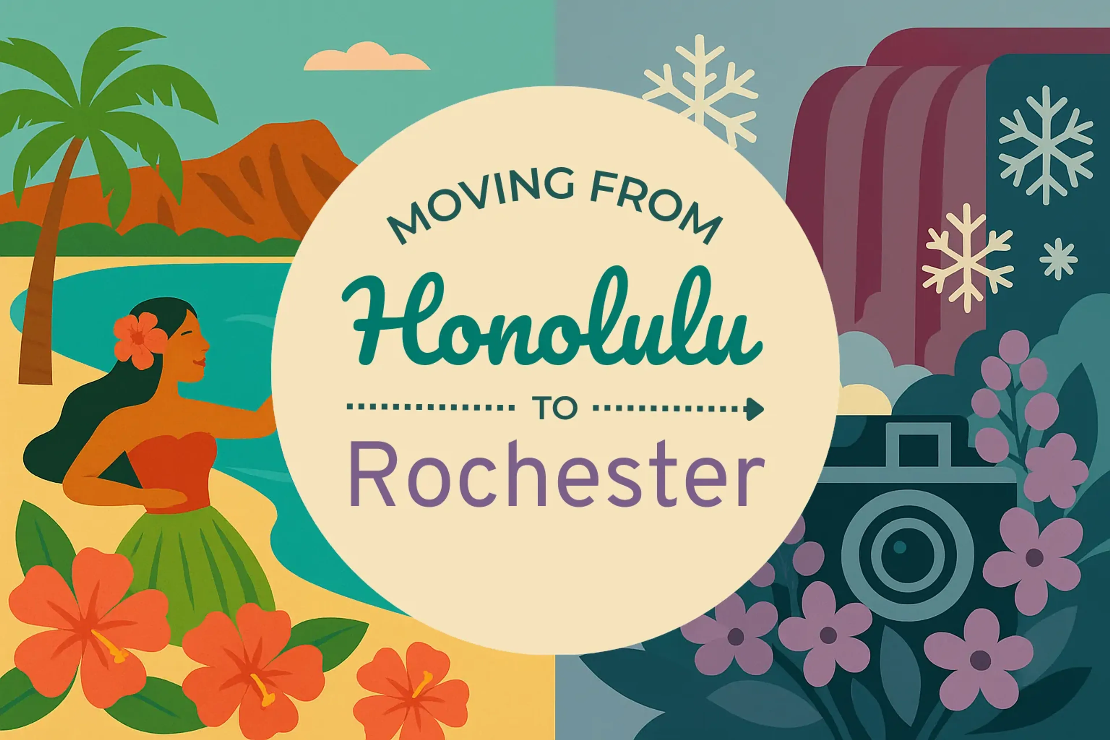 Side-by-side comparison of Honolulu to Rochester moving companies