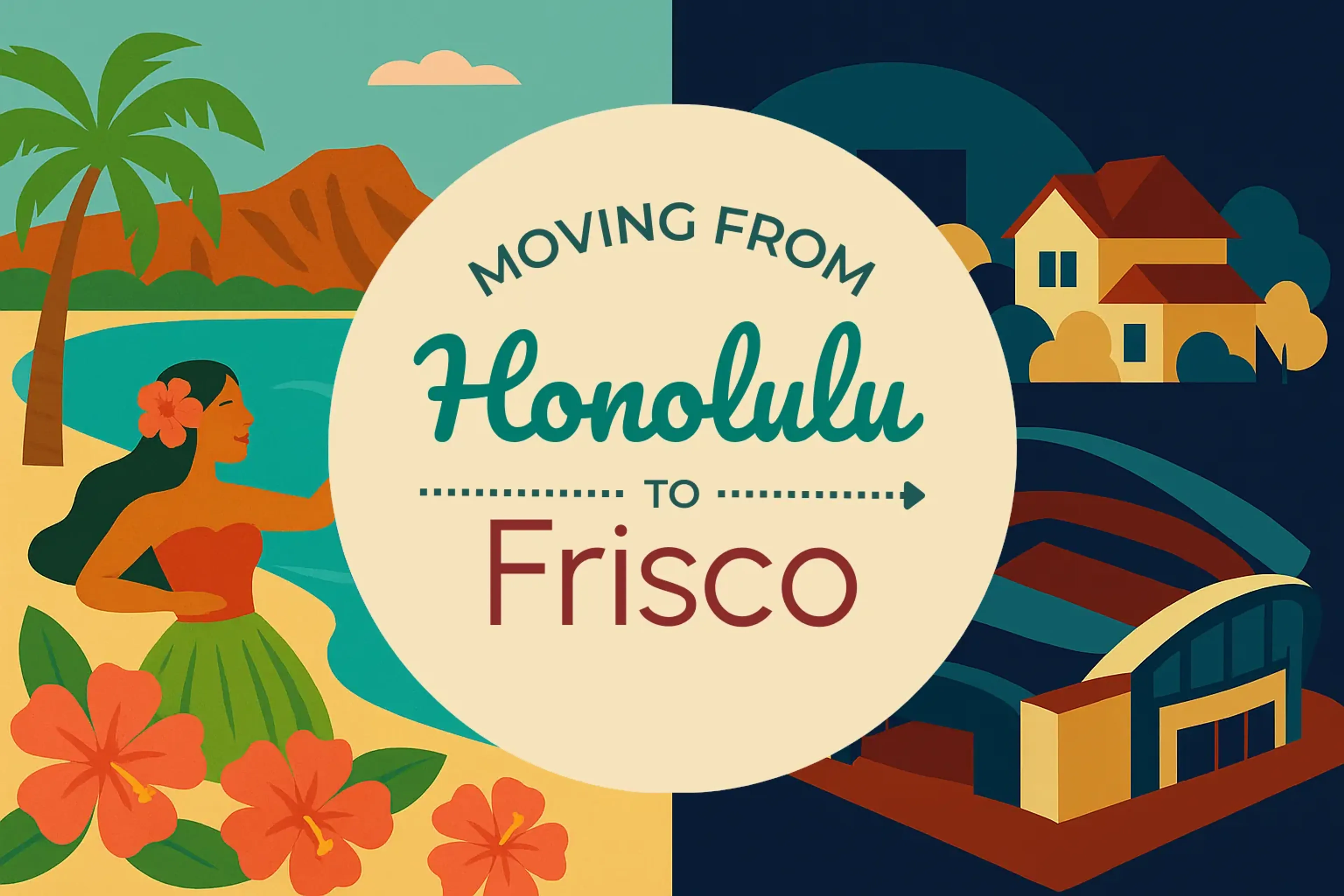 Side-by-side comparison of Honolulu to Frisco moving companies