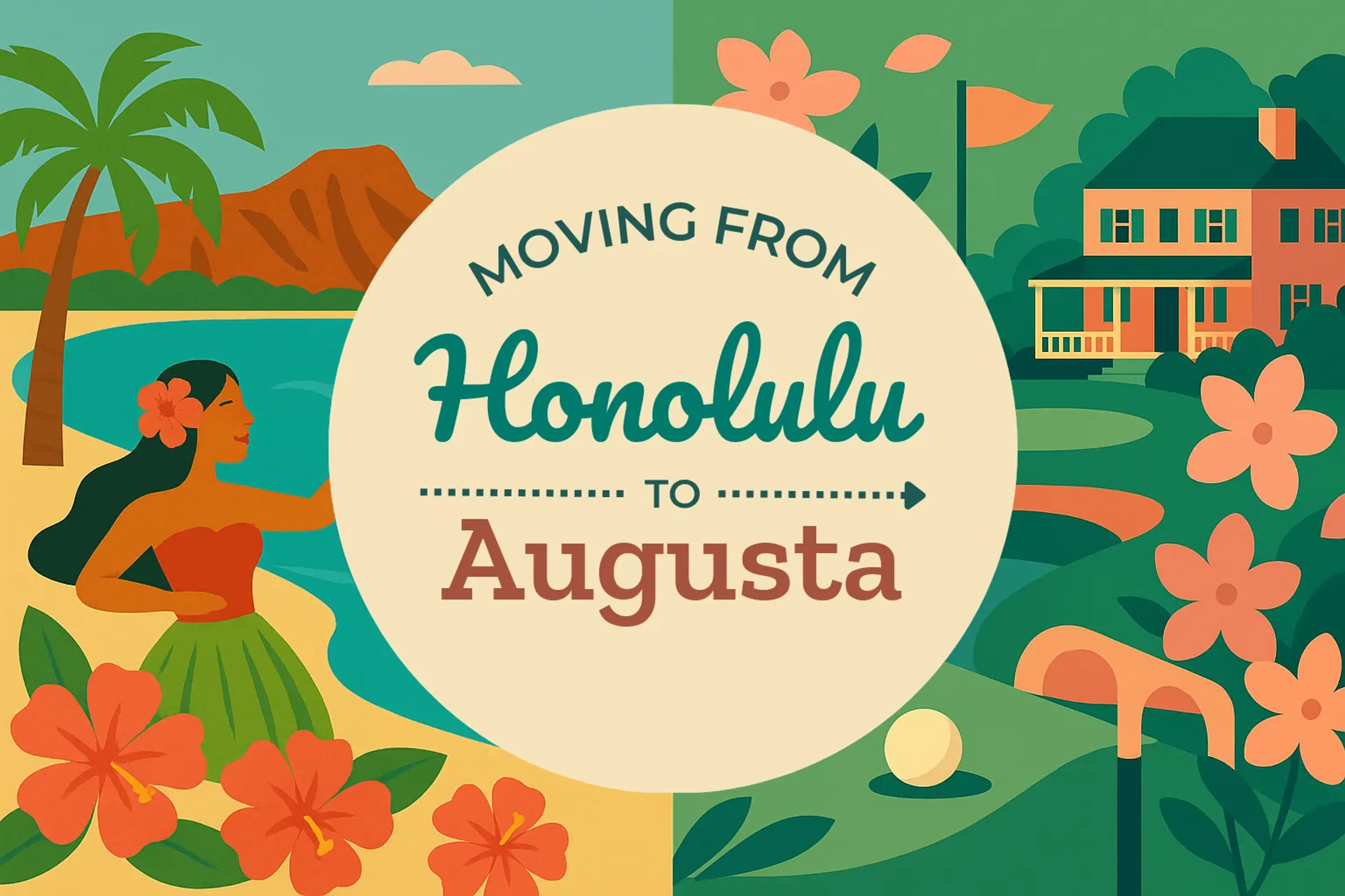 Side-by-side comparison of Honolulu to Augusta moving companies
