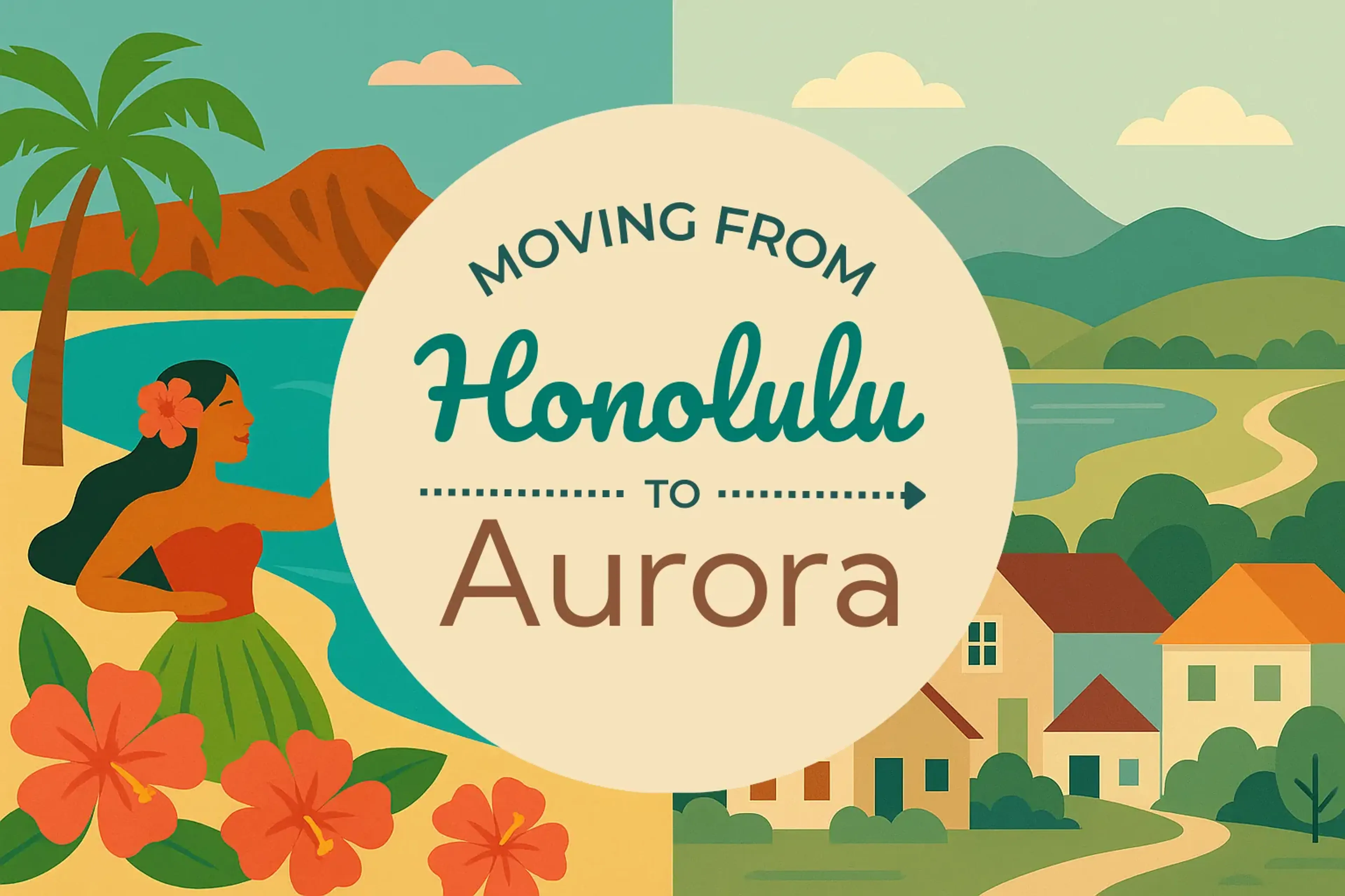 Side-by-side comparison of Honolulu to Aurora moving companies