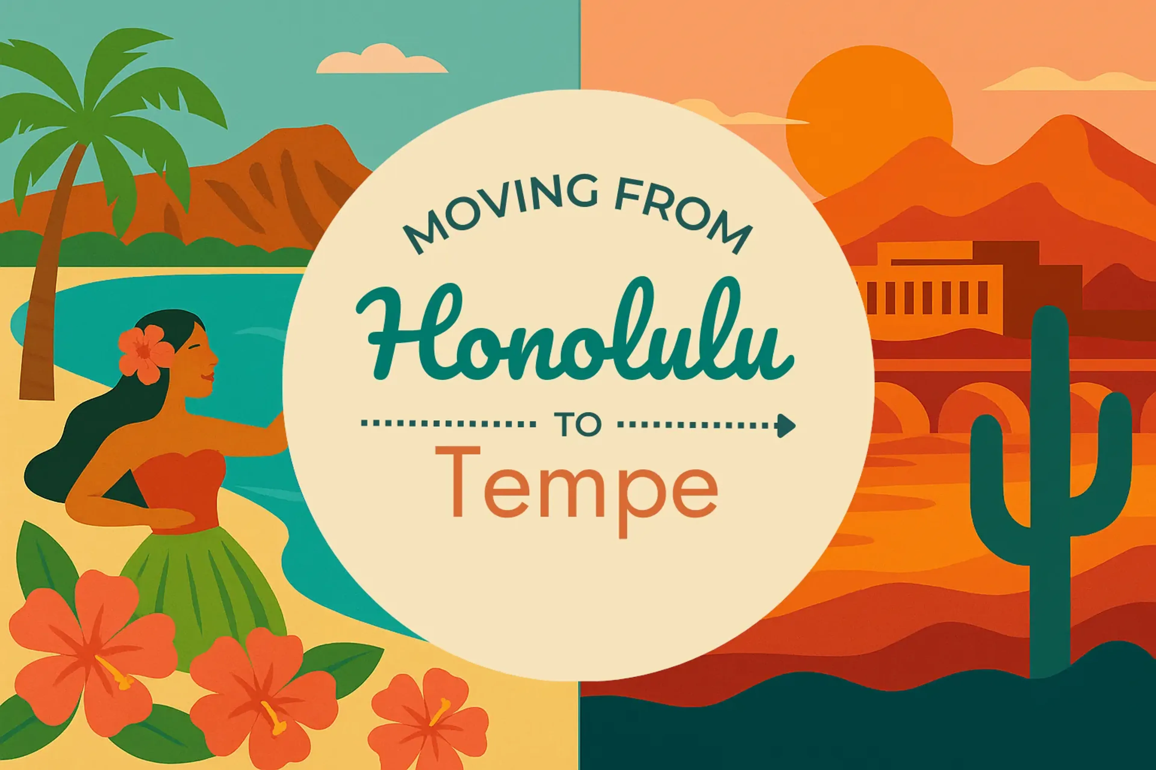 Side-by-side comparison of Honolulu to Tempe moving companies