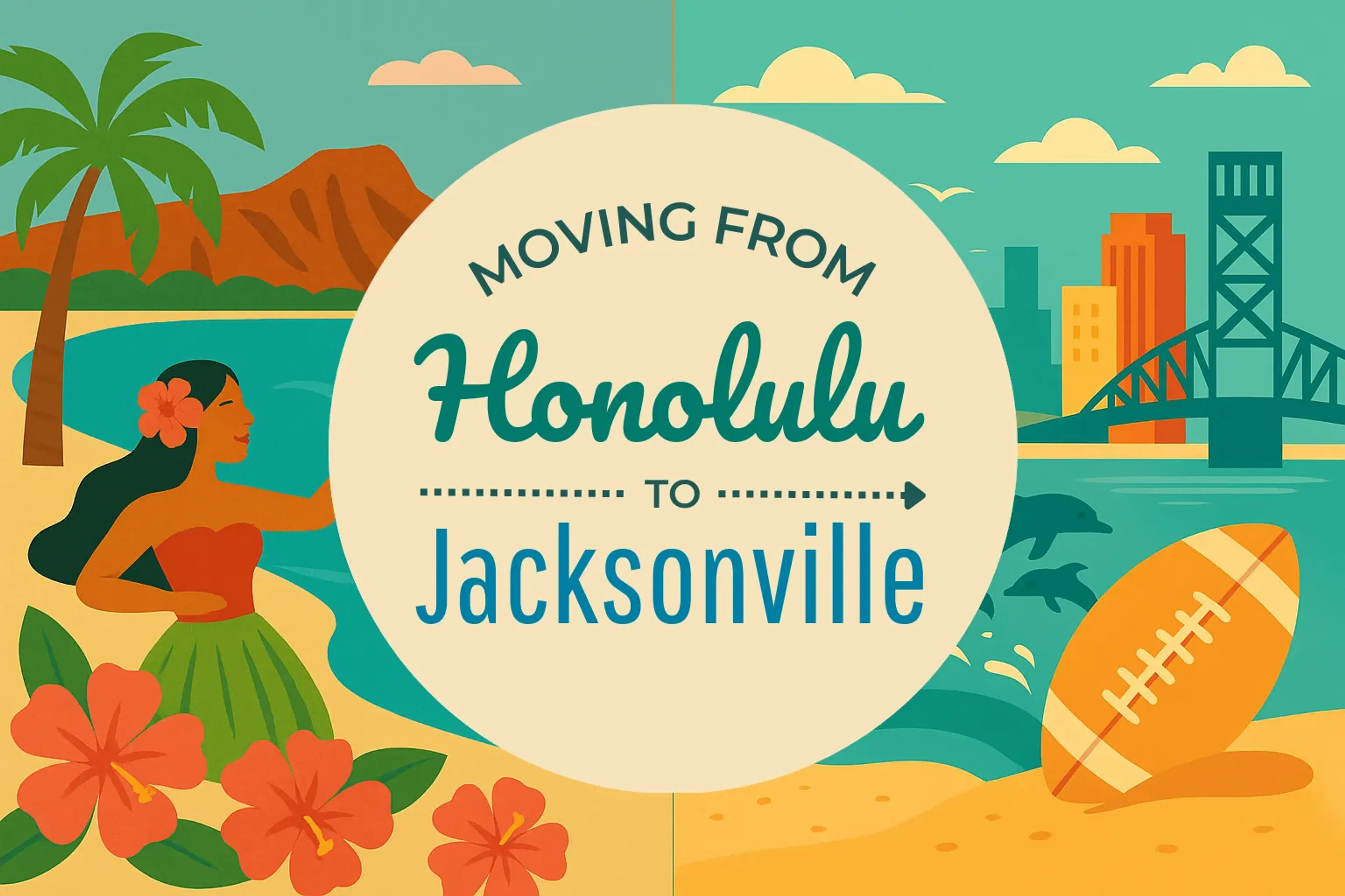 Side-by-side comparison of Honolulu to Jacksonville moving companies