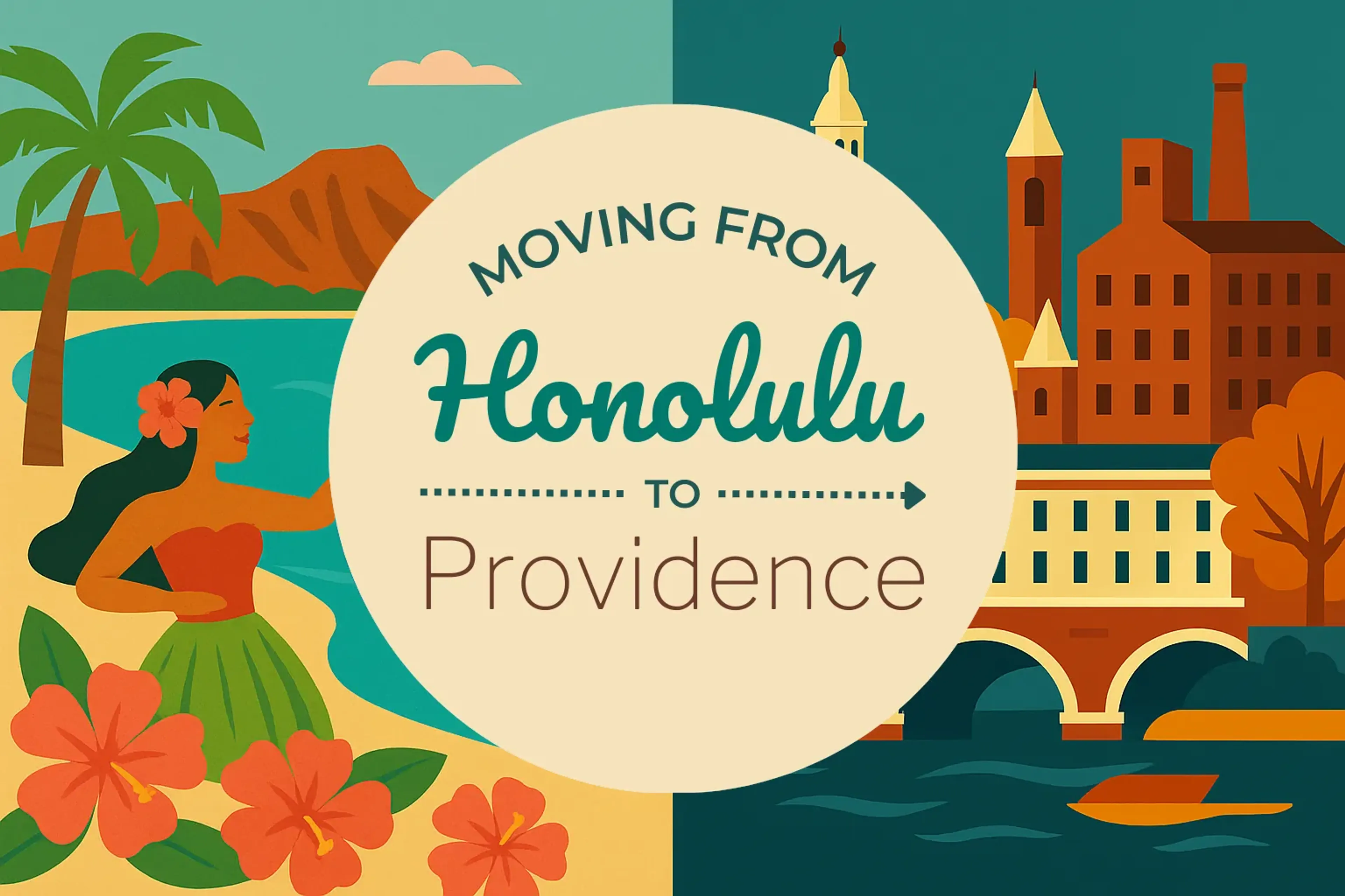 Side-by-side comparison of Honolulu to Providence moving companies