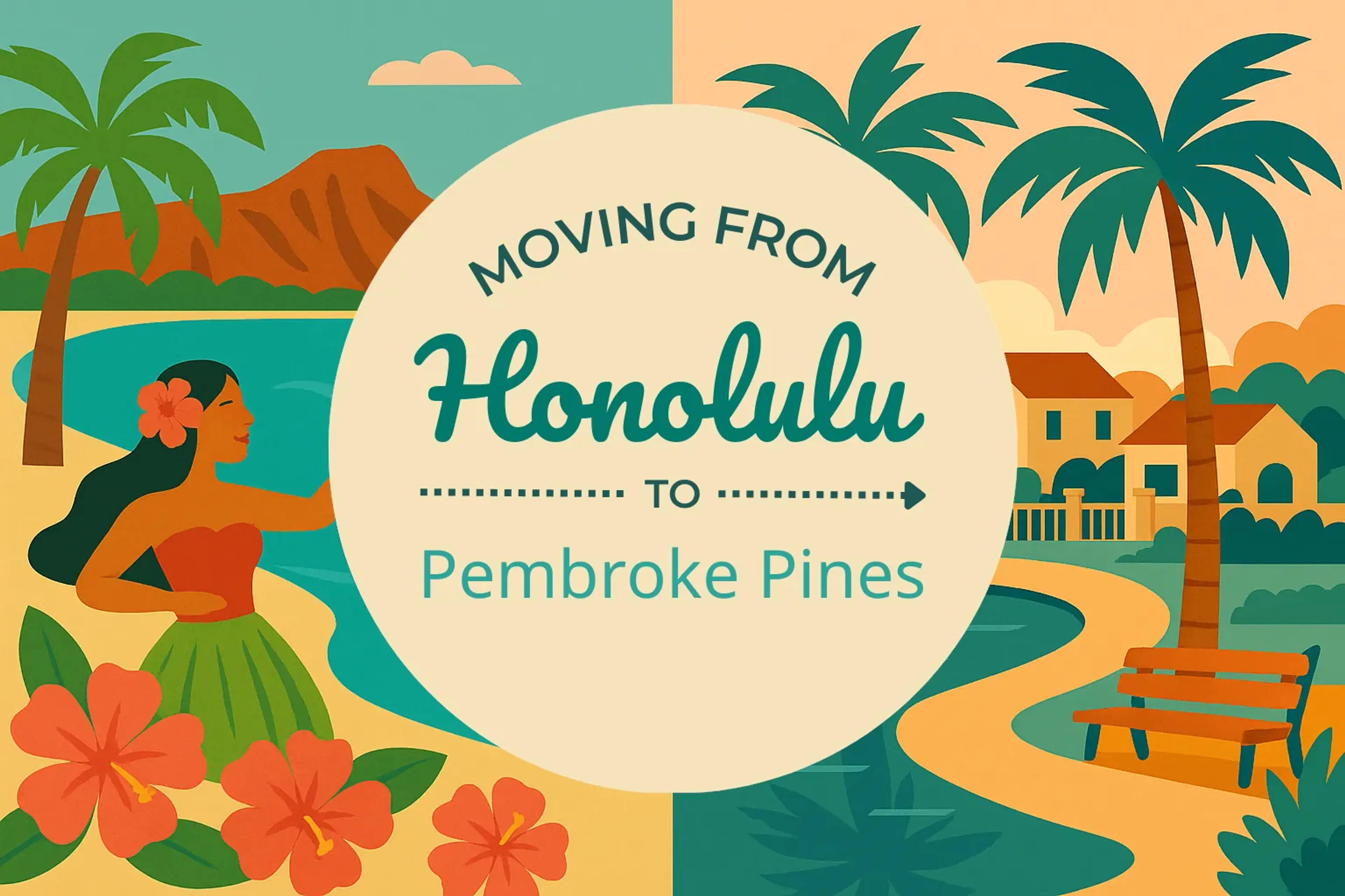 Side-by-side comparison of Honolulu to Pembroke Pines moving companies