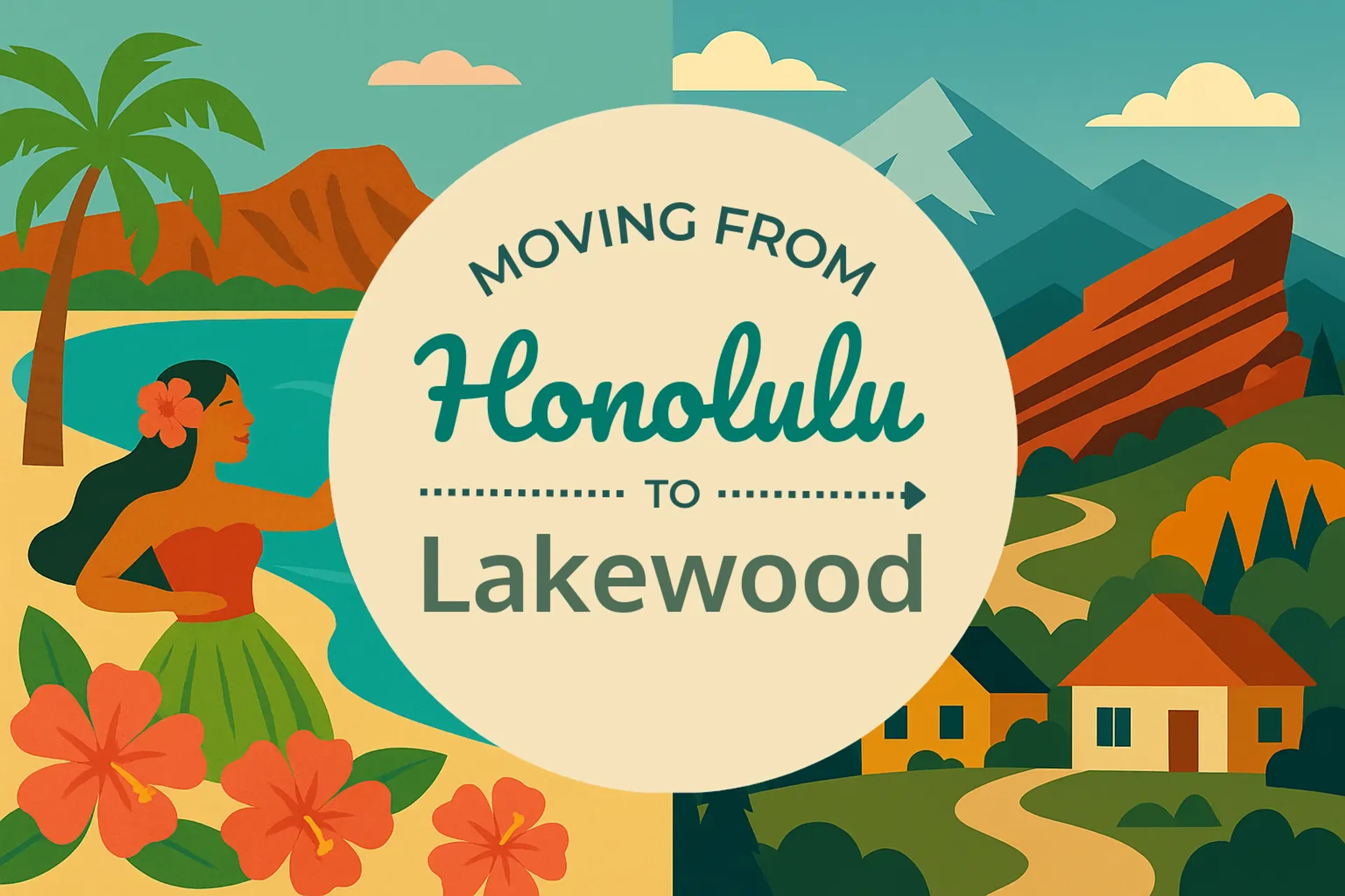 Side-by-side comparison of Honolulu to Lakewood moving companies