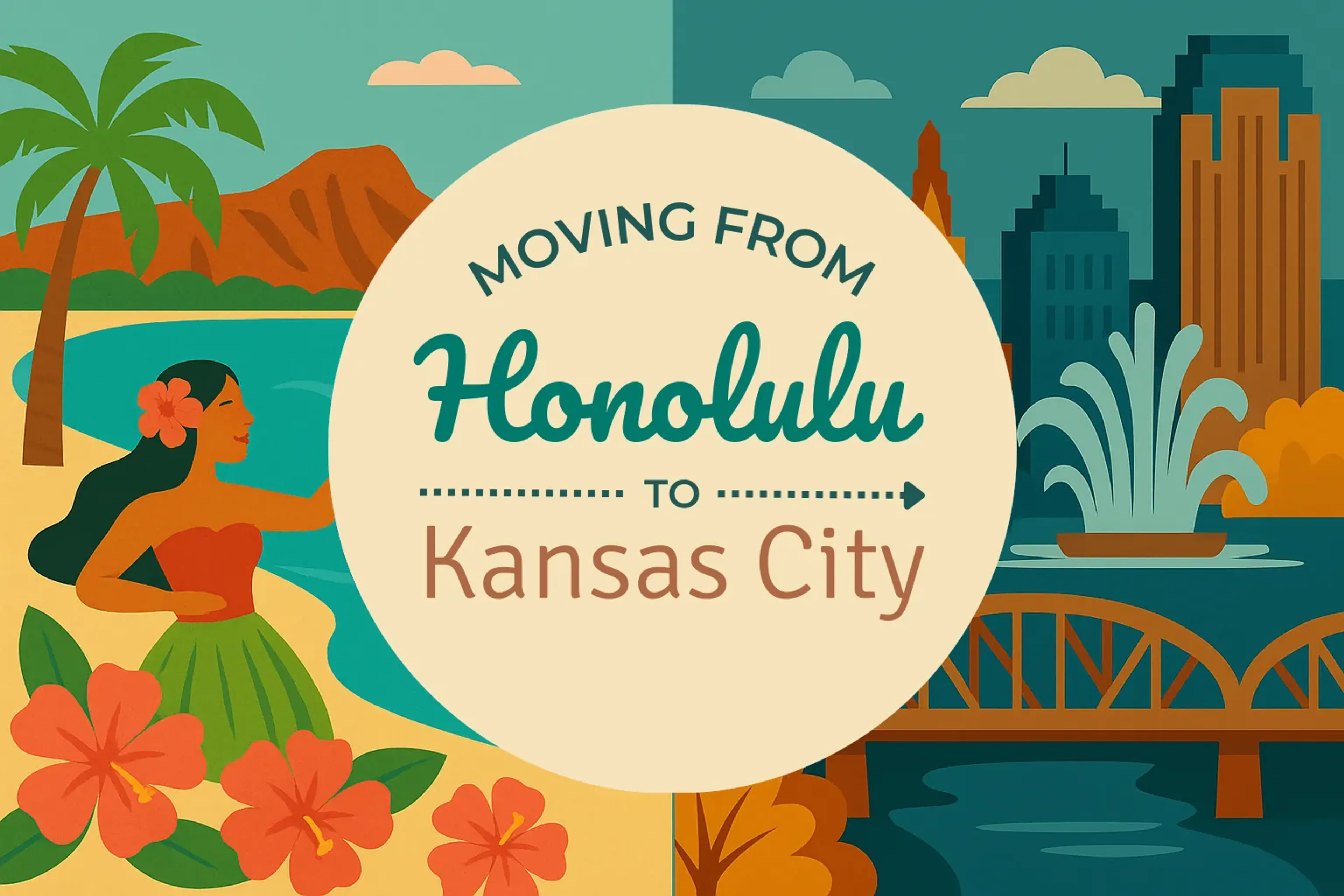 Side-by-side comparison of Honolulu to Kansas City moving companies