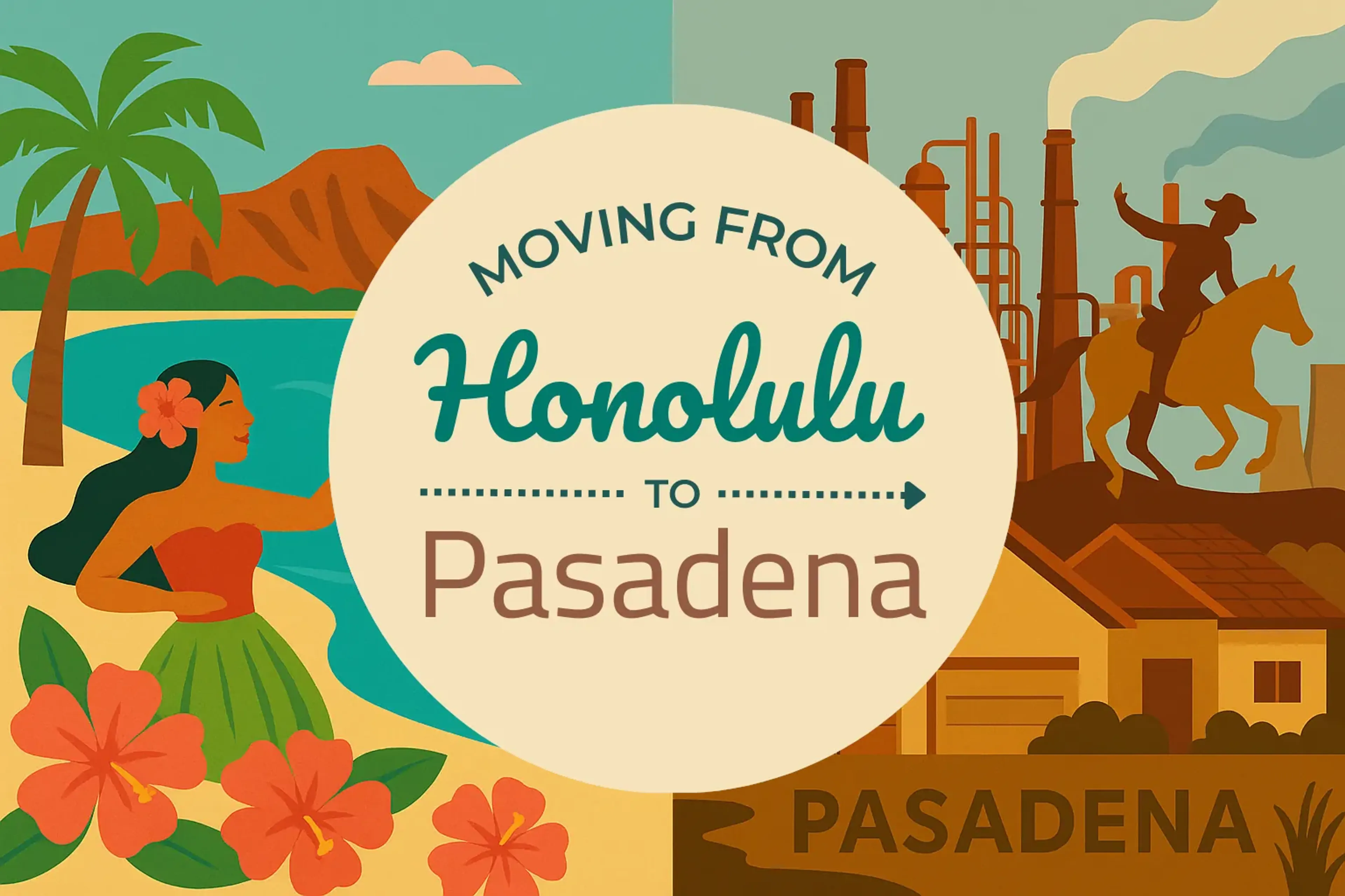 Side-by-side comparison of Honolulu to Pasadena moving companies