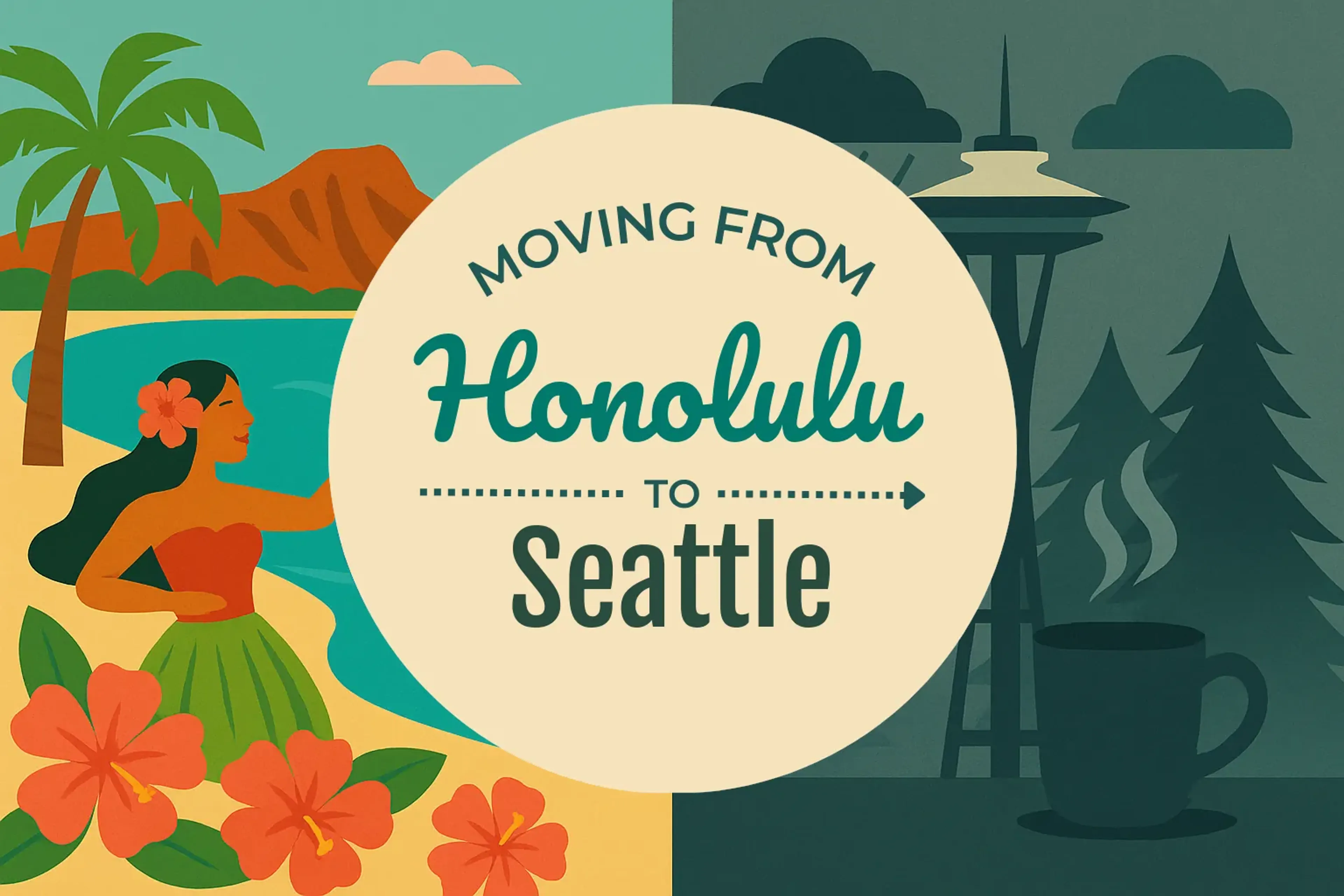 Side-by-side comparison of Honolulu to Seattle moving companies