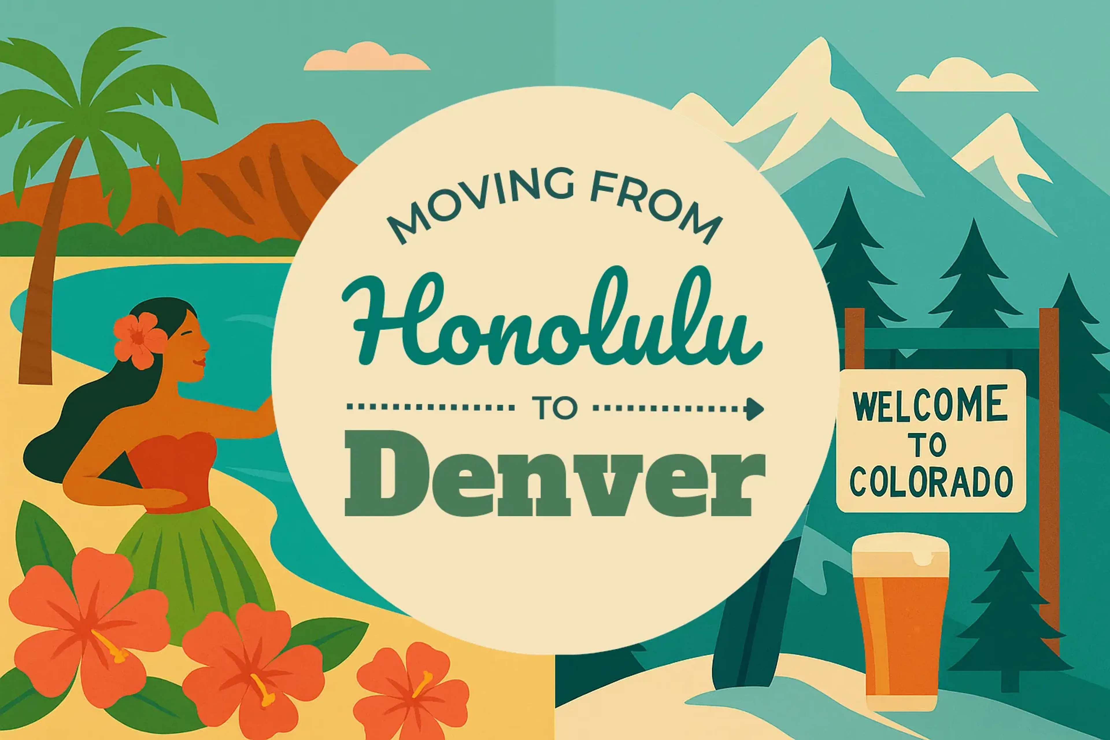 Side-by-side comparison of Honolulu to Denver moving companies
