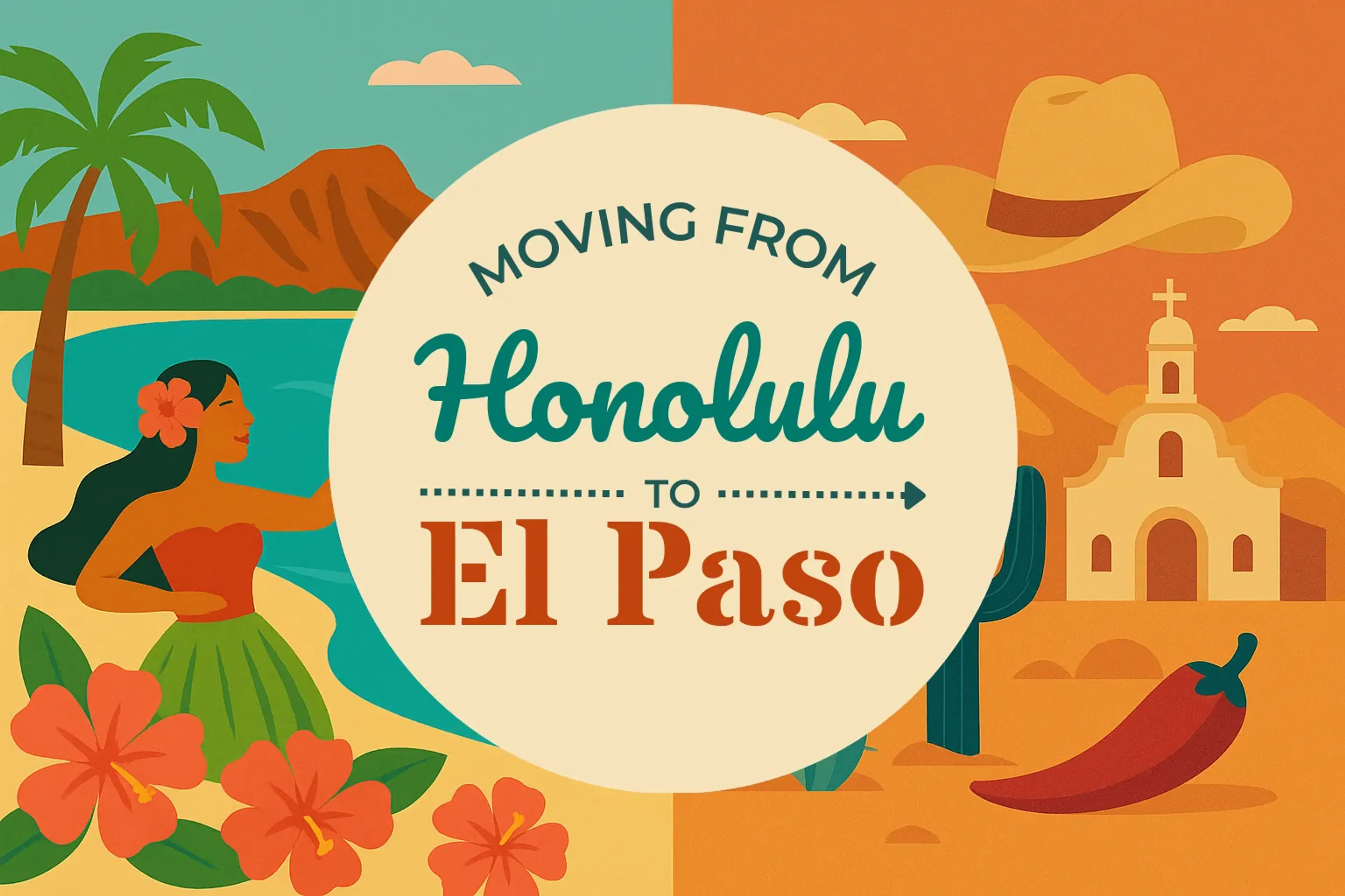 Side-by-side comparison of Honolulu to El Paso moving companies