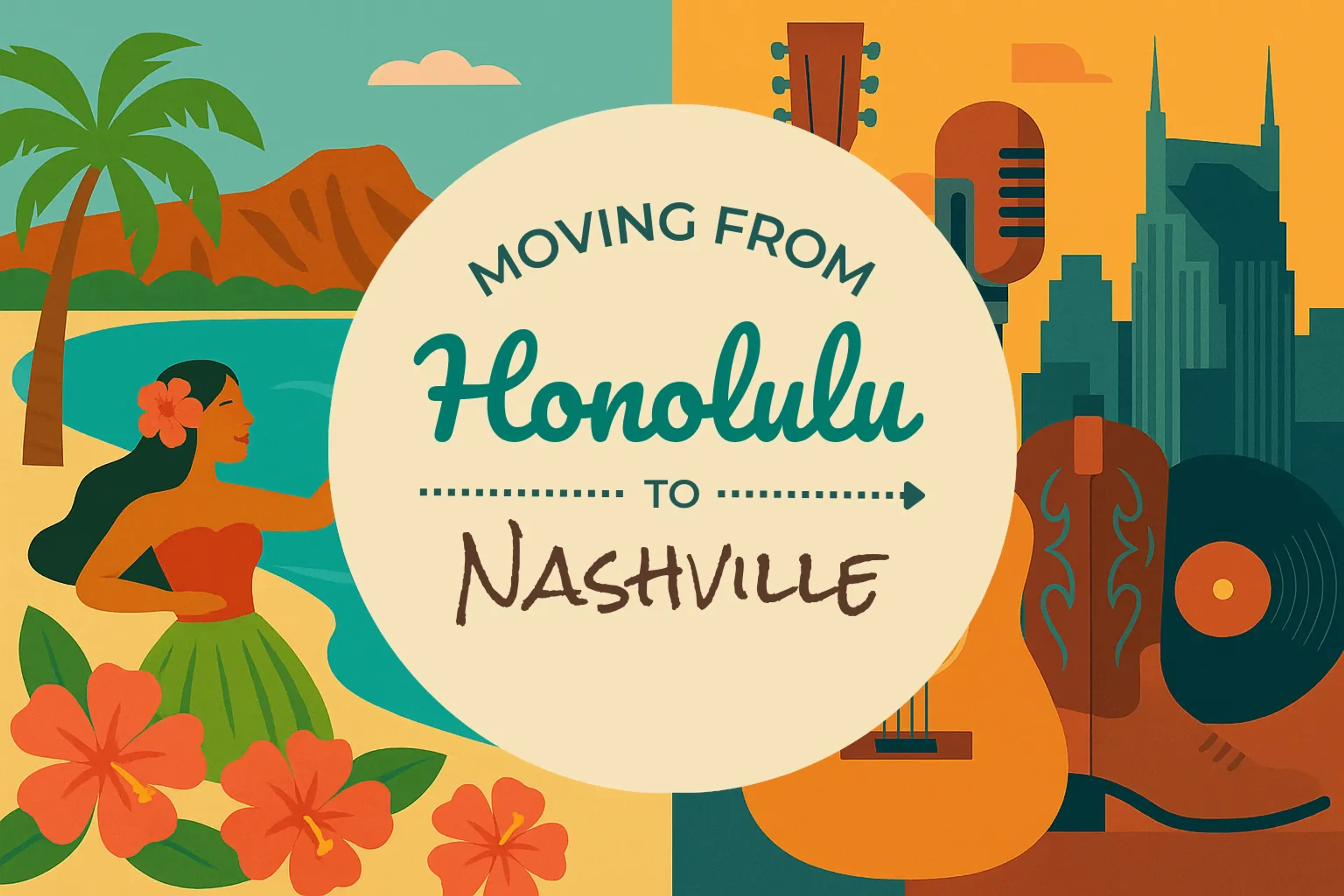 Side-by-side comparison of Honolulu to Nashville moving companies