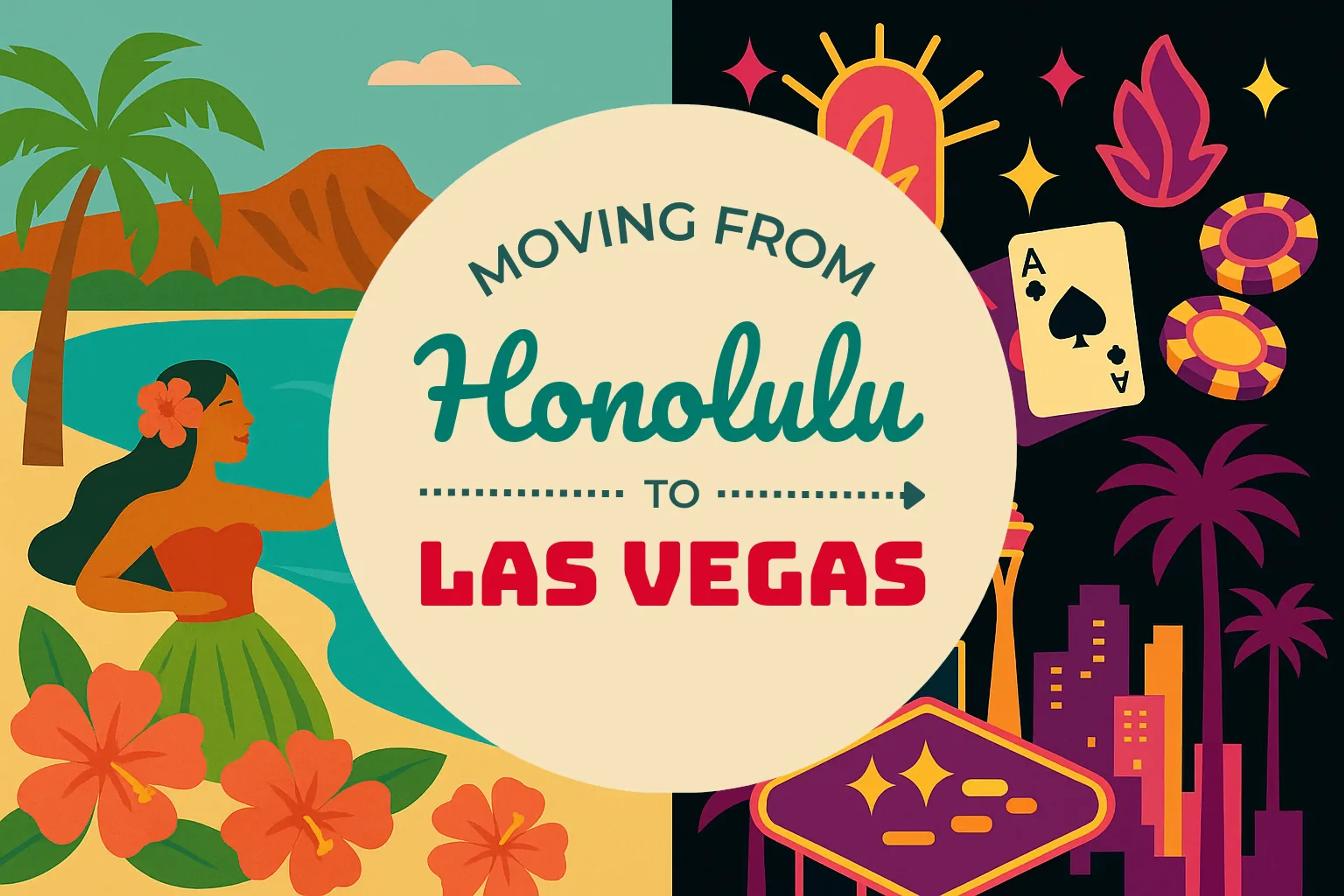 Side-by-side comparison of Honolulu to Las Vegas moving companies