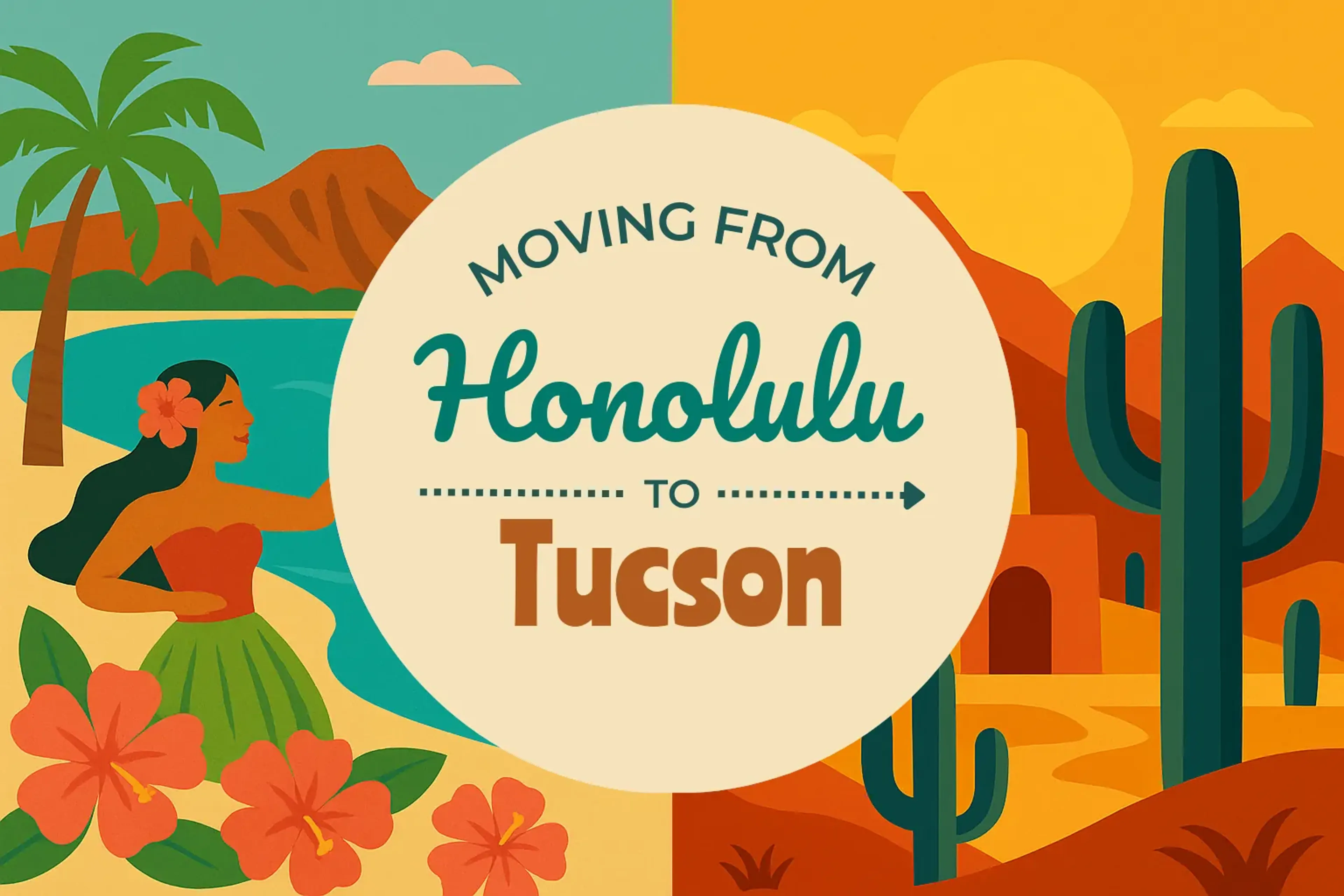 Side-by-side comparison of Honolulu to Tucson moving companies