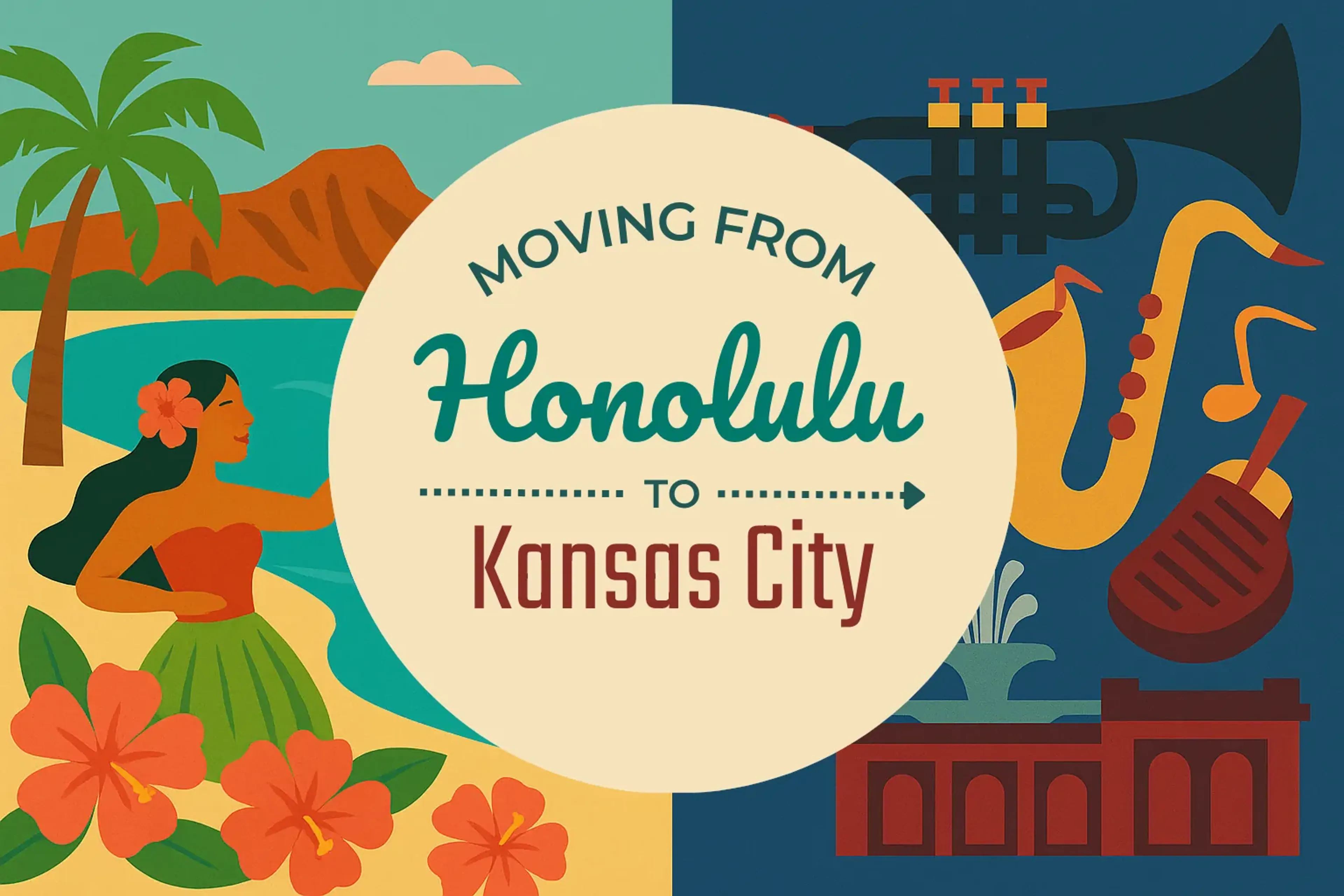 Side-by-side comparison of Honolulu to Kansas City moving companies