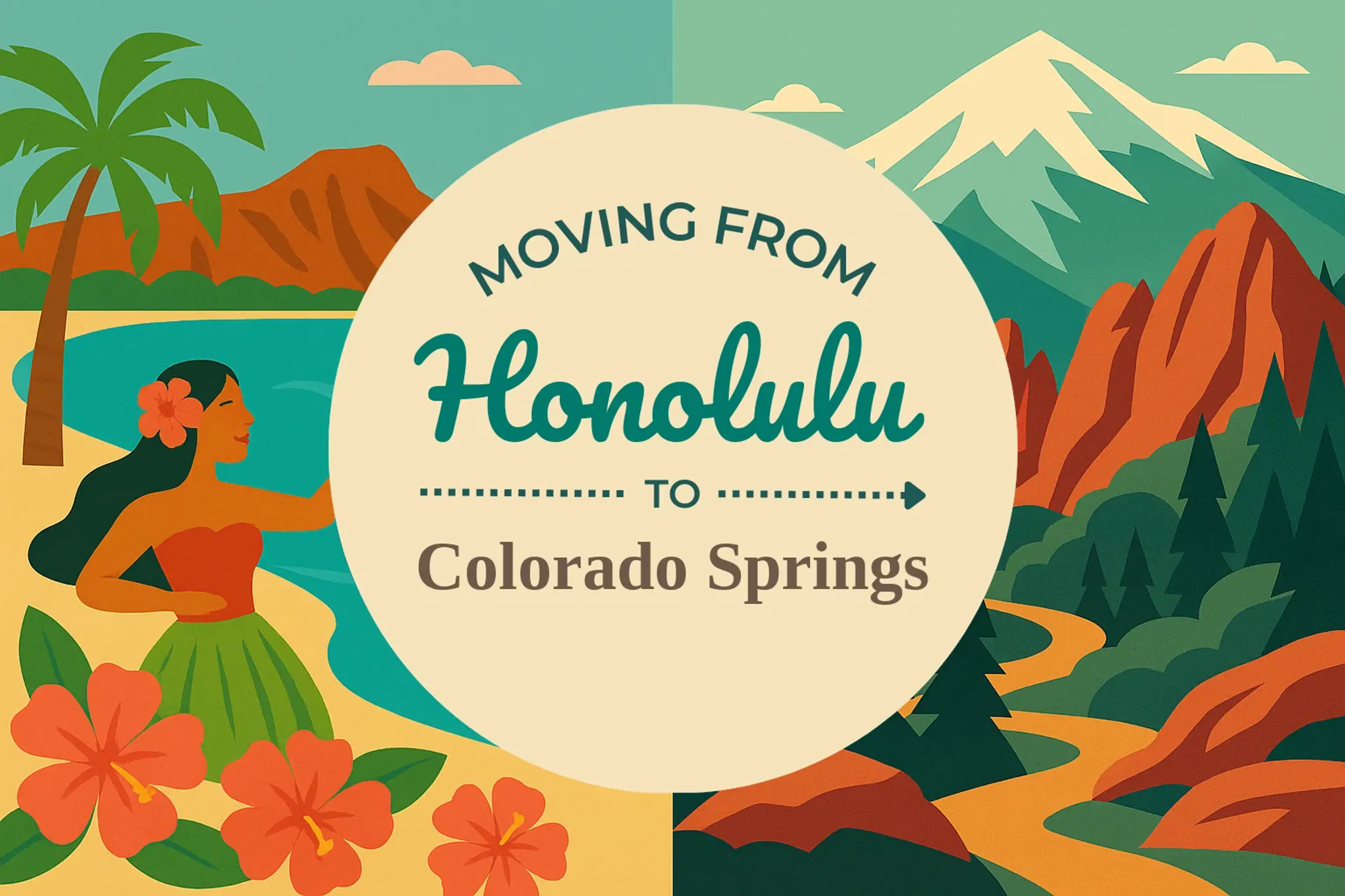 Side-by-side comparison of Honolulu to Colorado Springs moving companies