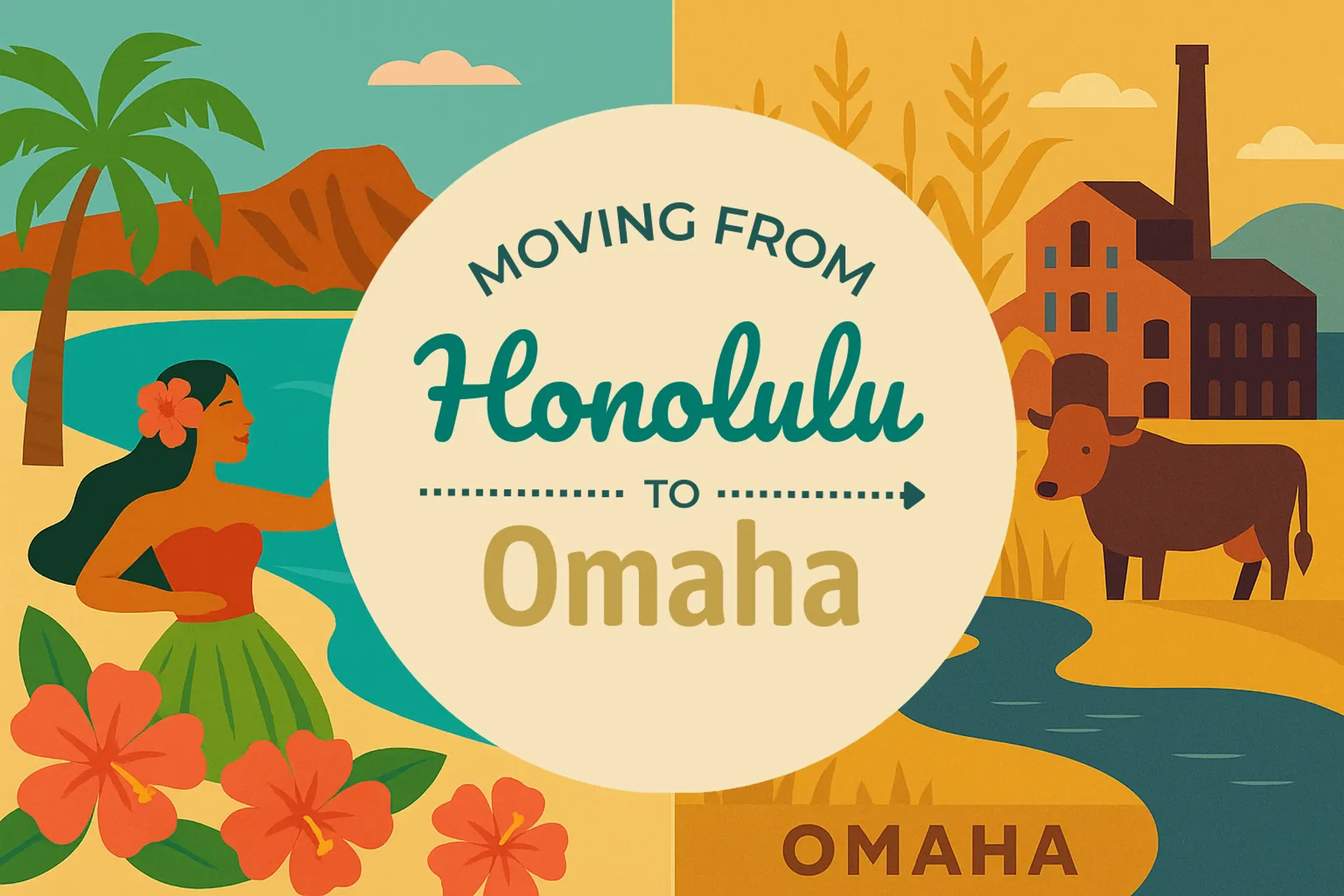Side-by-side comparison of Honolulu to Omaha moving companies