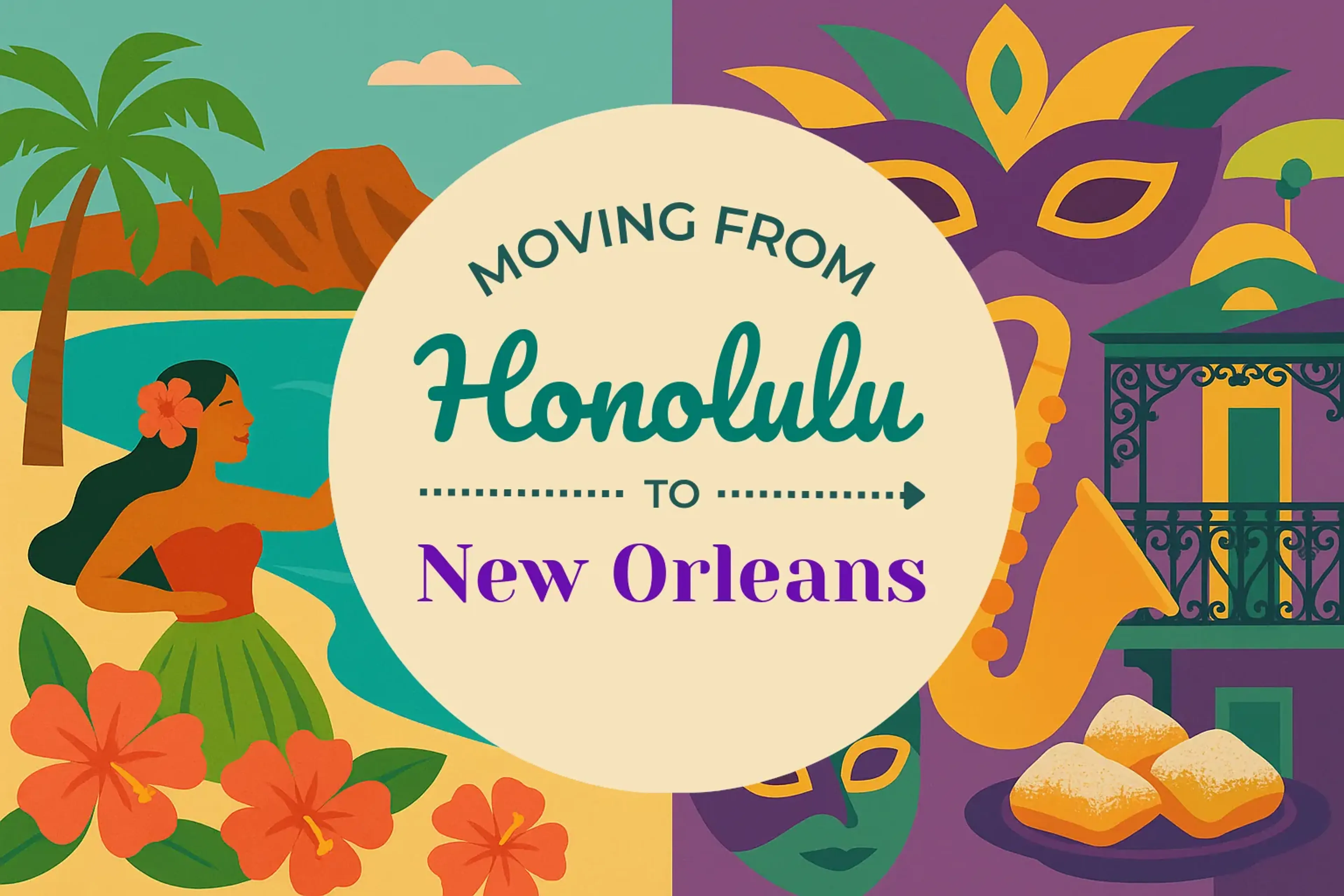 Side-by-side comparison of Honolulu to New Orleans moving companies