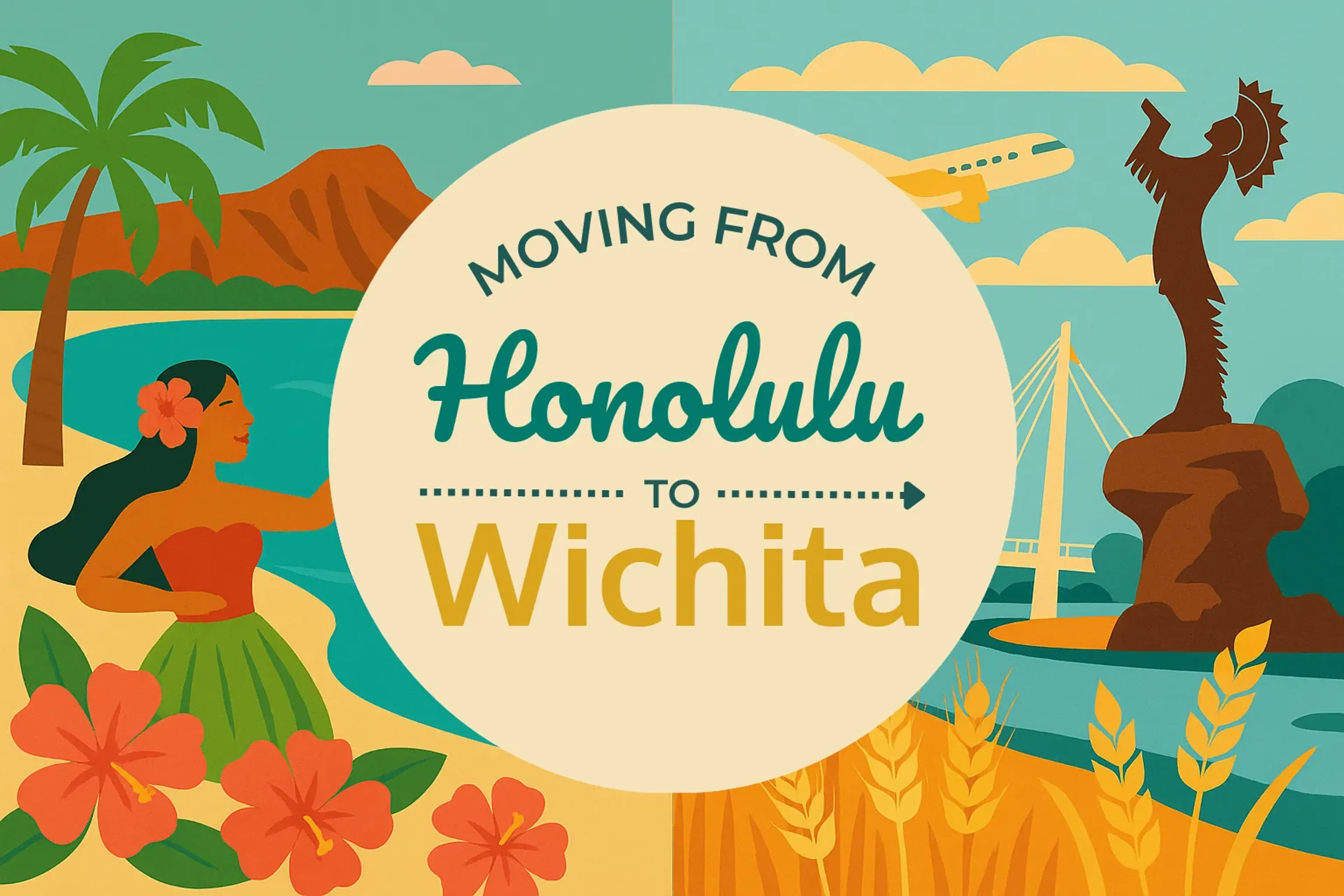 Side-by-side comparison of Honolulu to Wichita moving companies