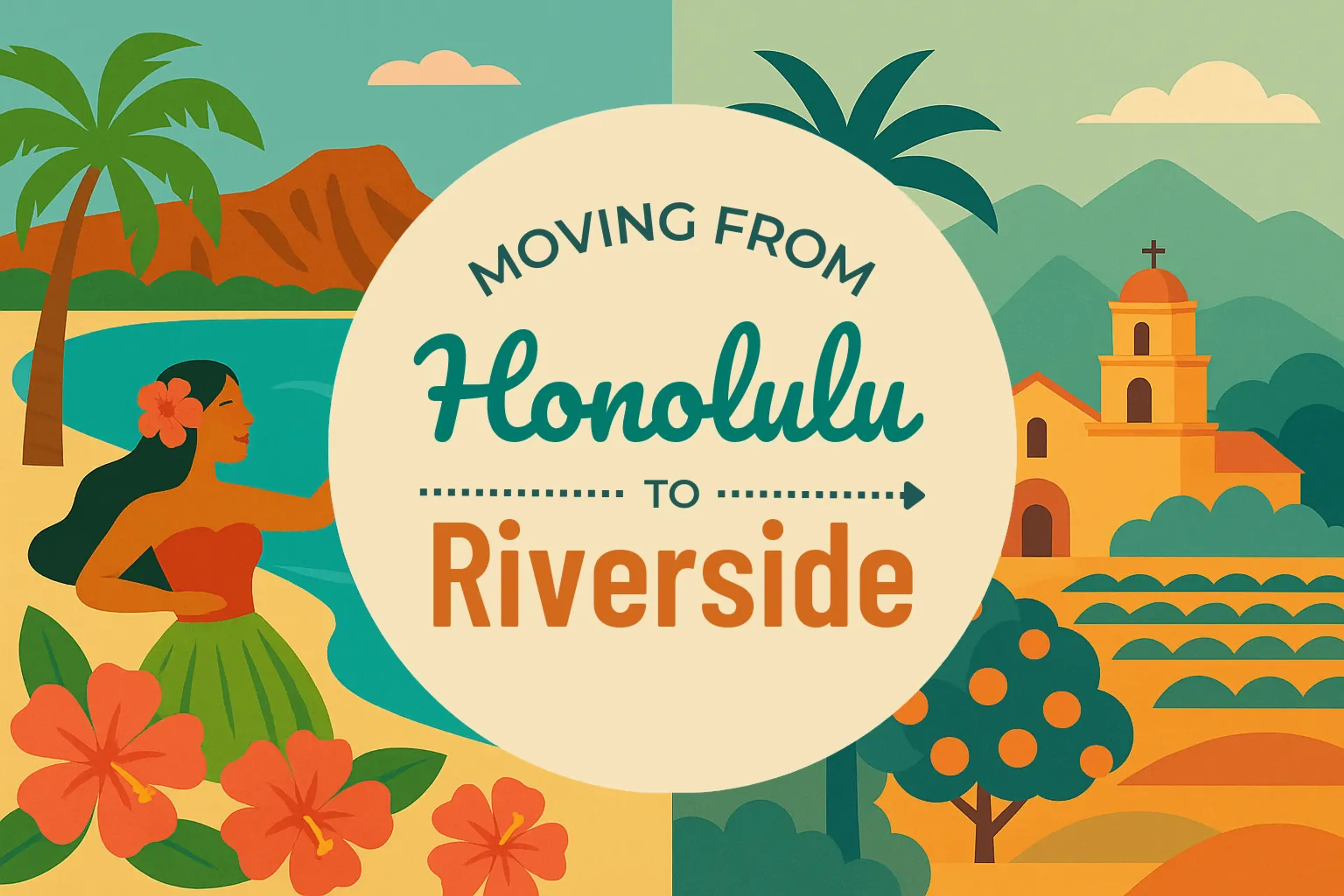 Side-by-side comparison of Honolulu to Riverside moving companies
