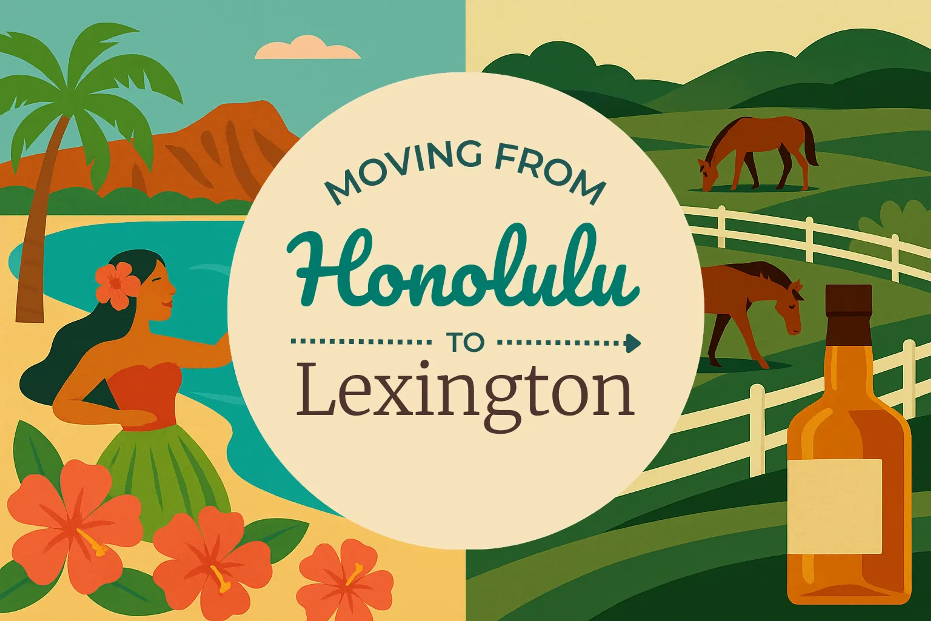 Side-by-side comparison of Honolulu to Lexington moving companies