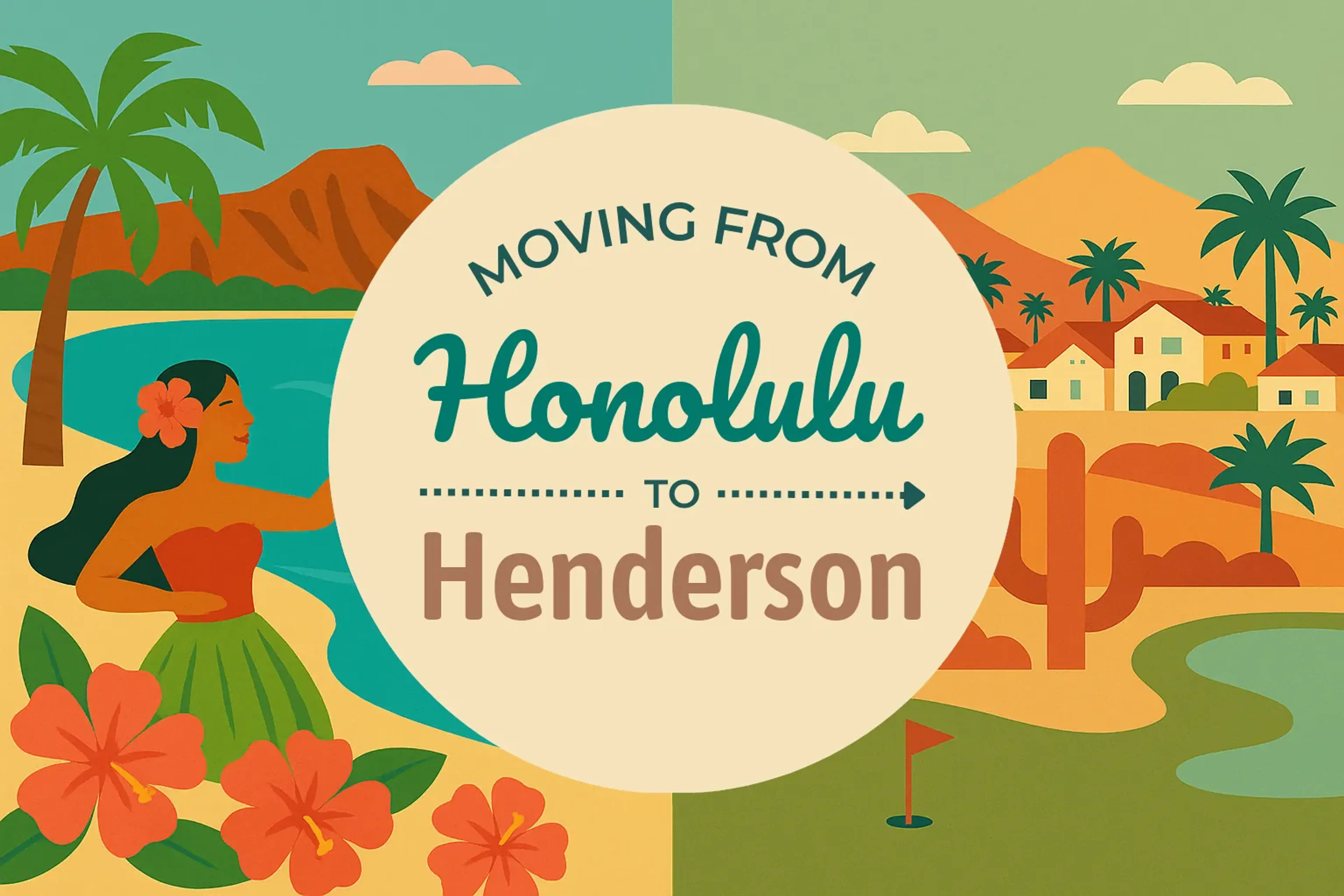 Side-by-side comparison of Honolulu to Henderson moving companies