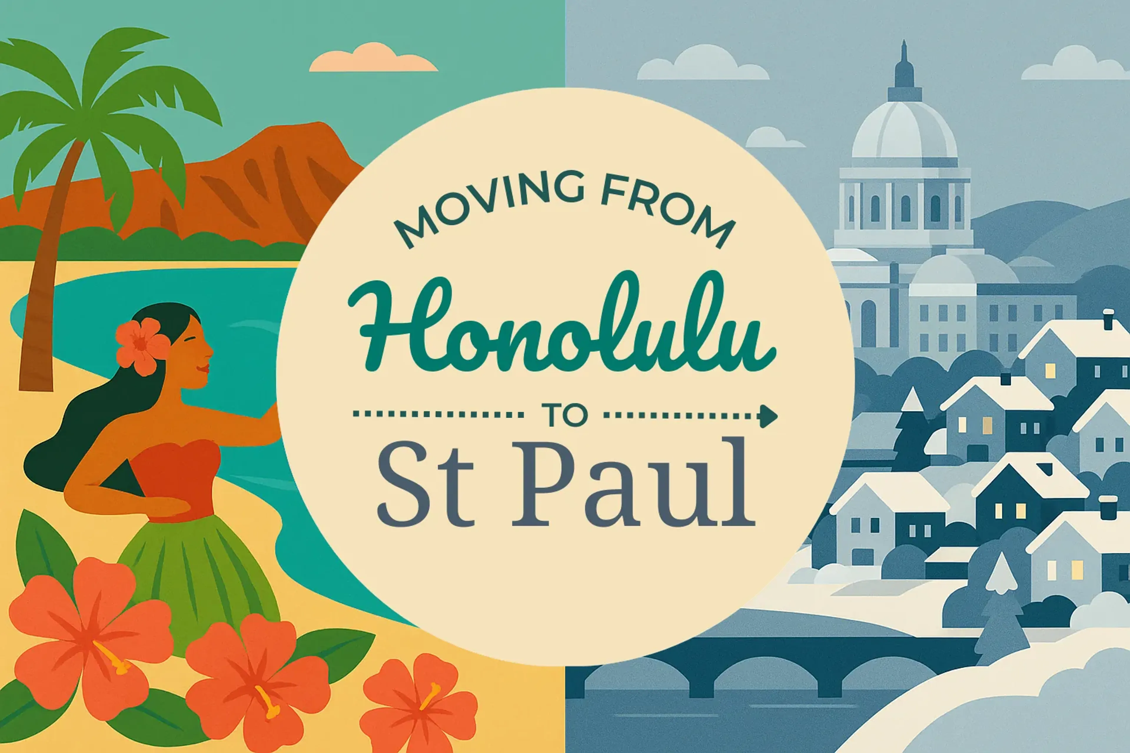 Side-by-side comparison of Honolulu to St. Paul moving companies