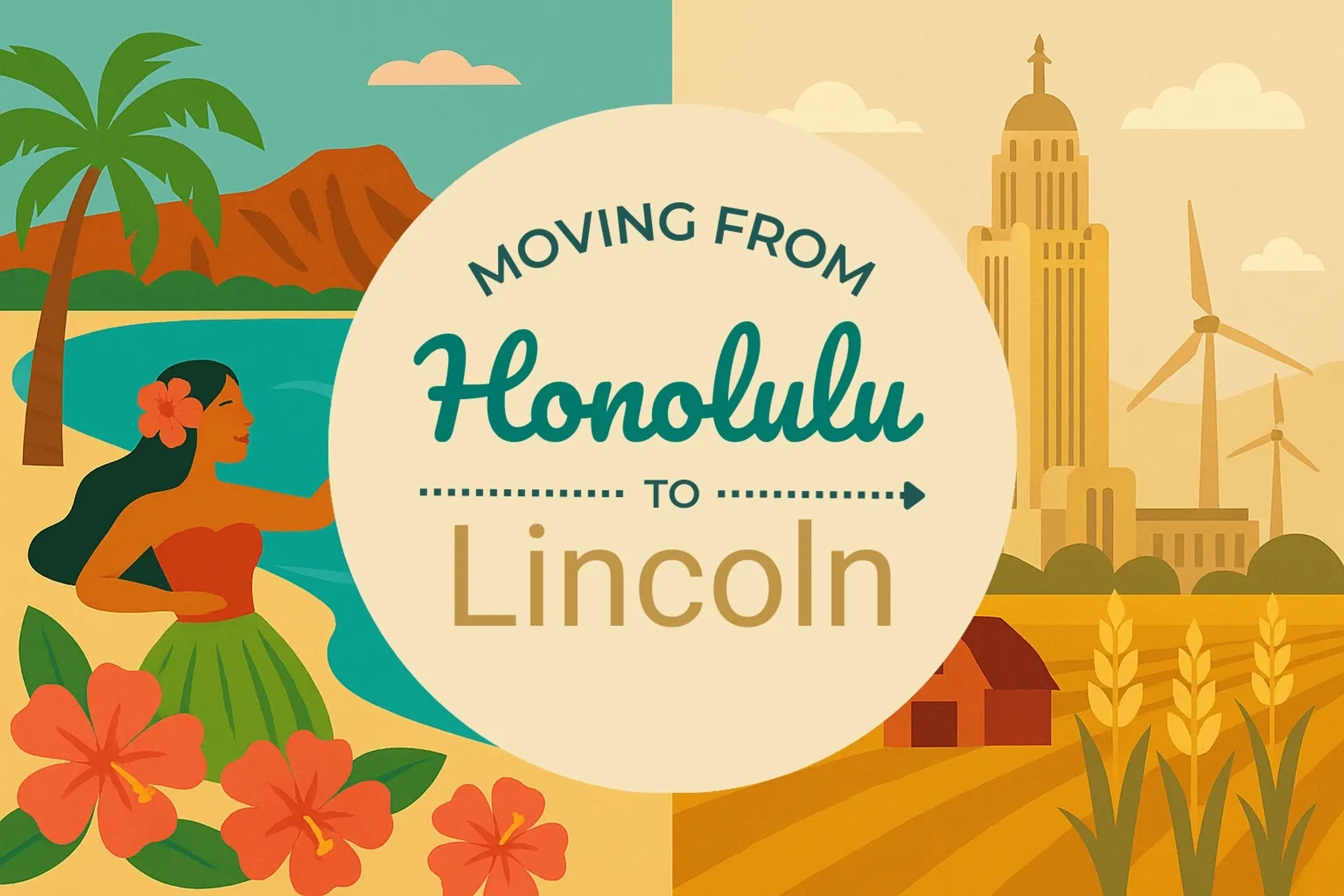 Side-by-side comparison of Honolulu to Lincoln moving companies