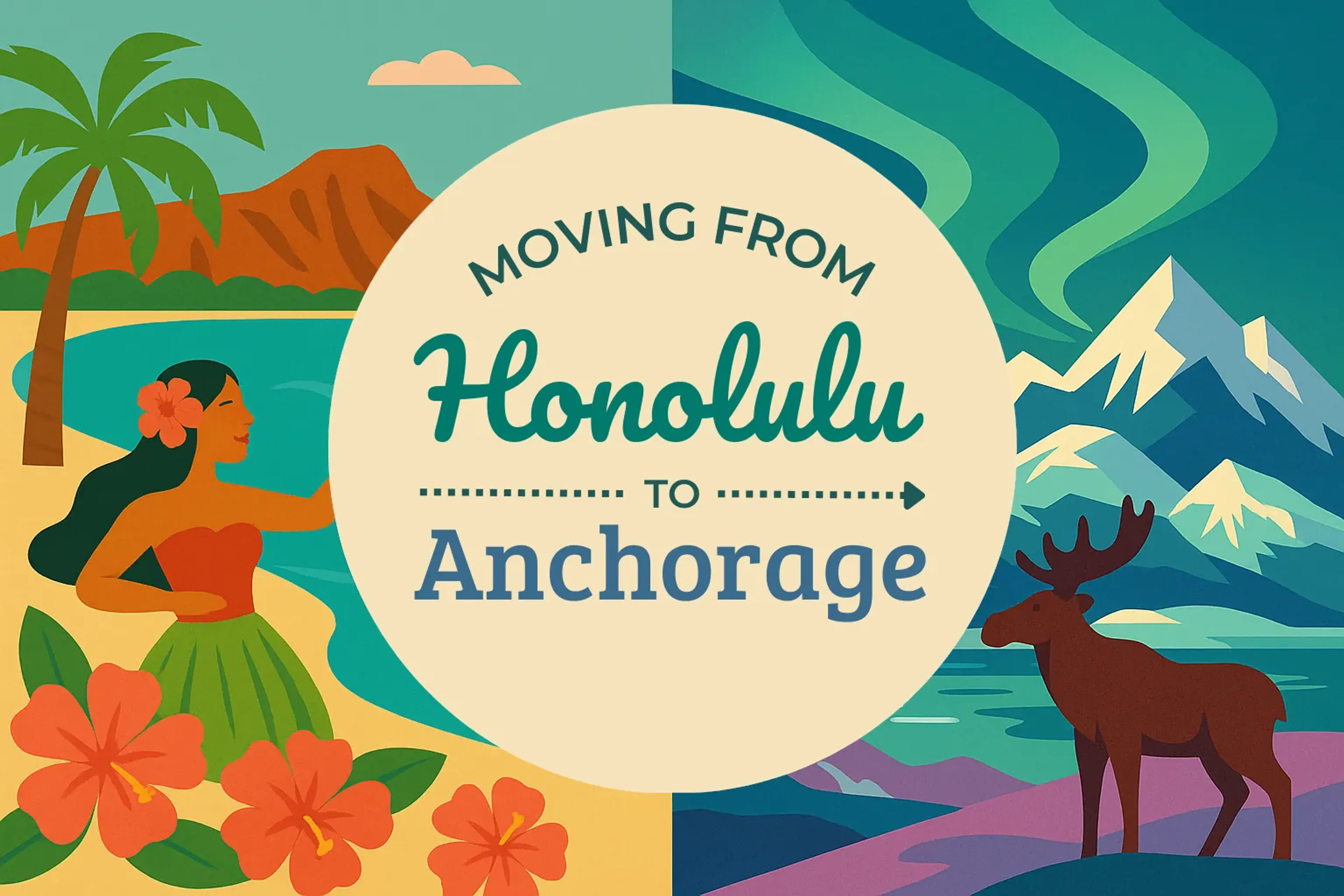 Side-by-side comparison of Honolulu to Anchorage moving companies