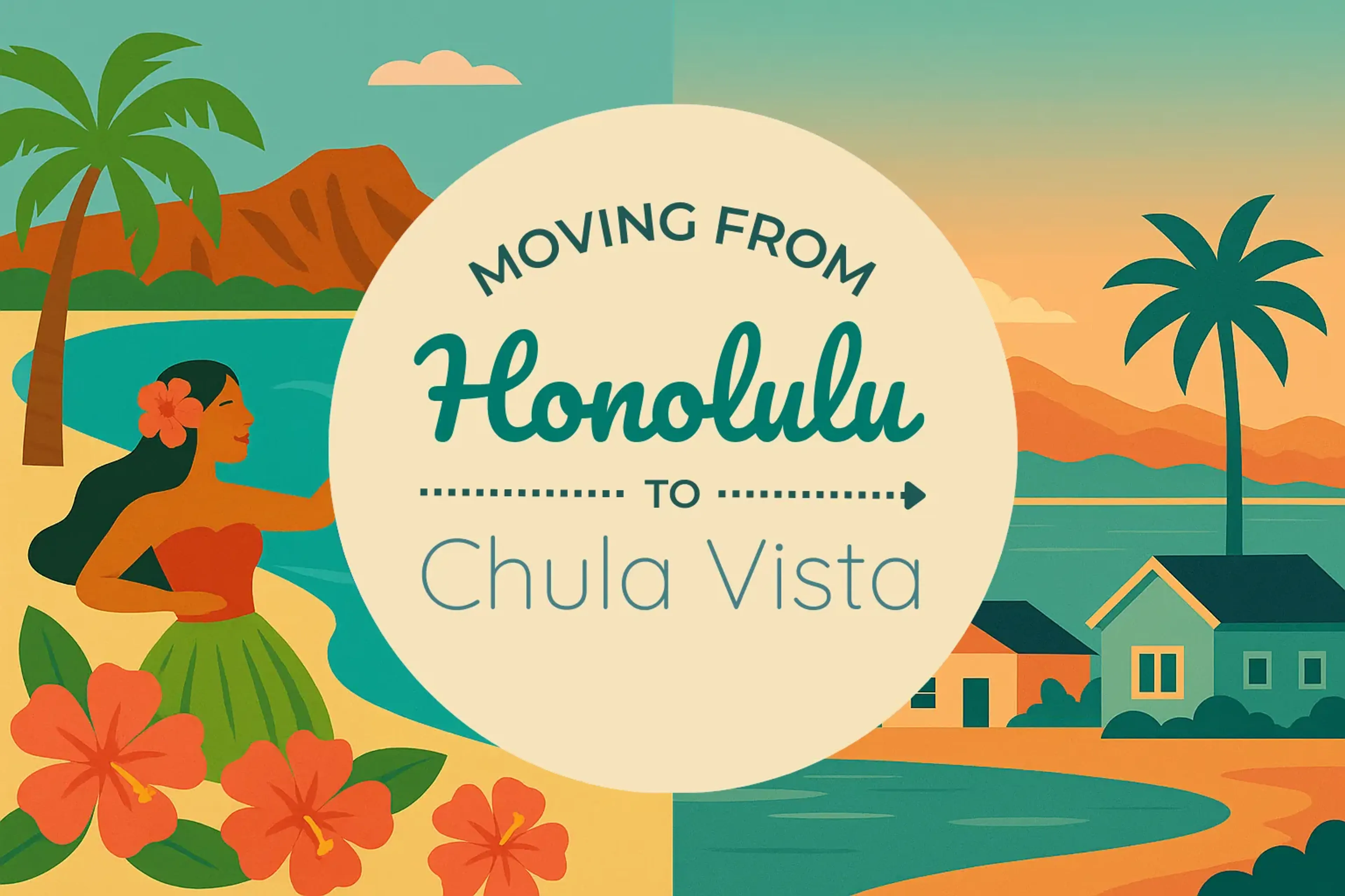 Side-by-side comparison of Honolulu to Chula Vista moving companies