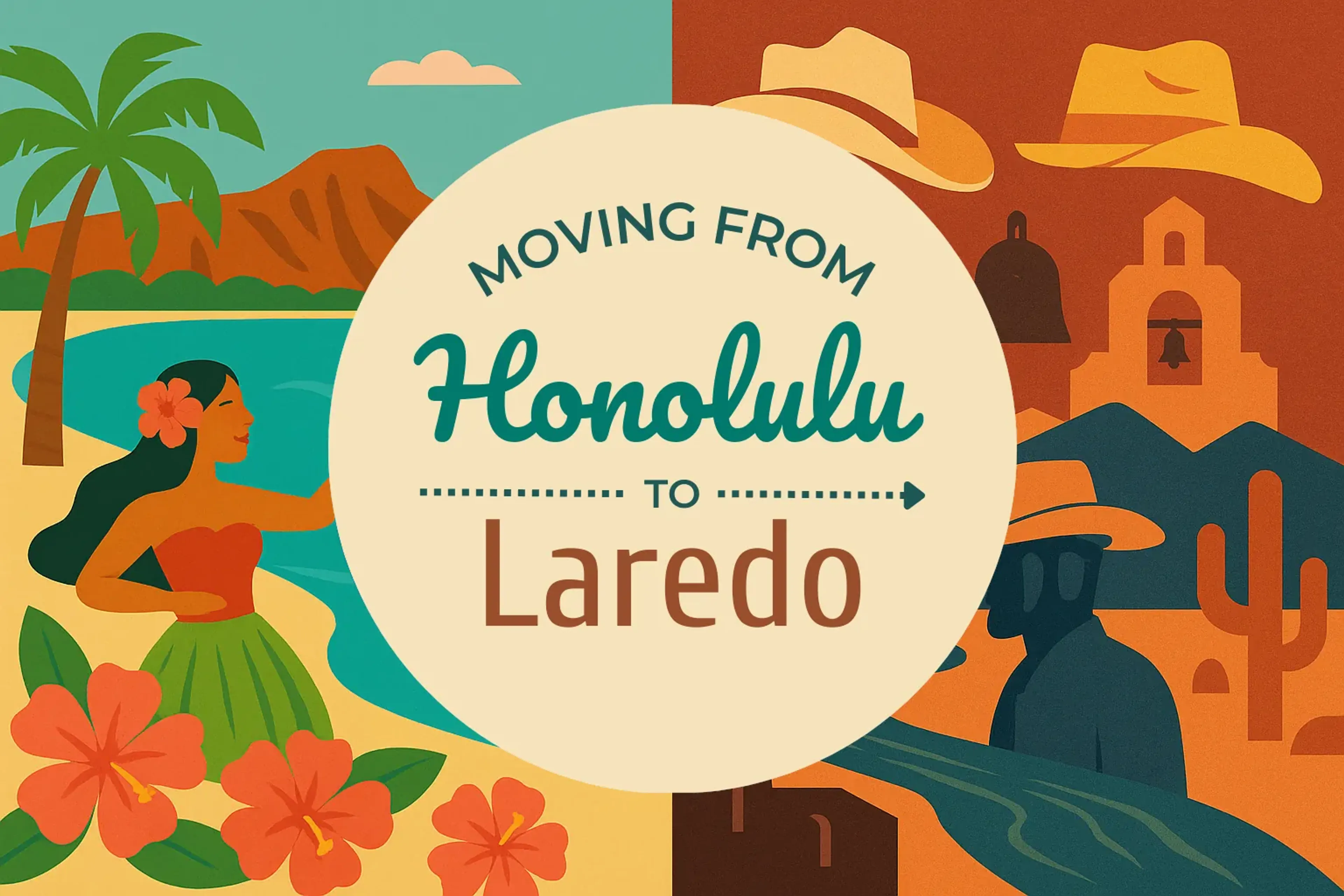 Side-by-side comparison of Honolulu to Laredo moving companies