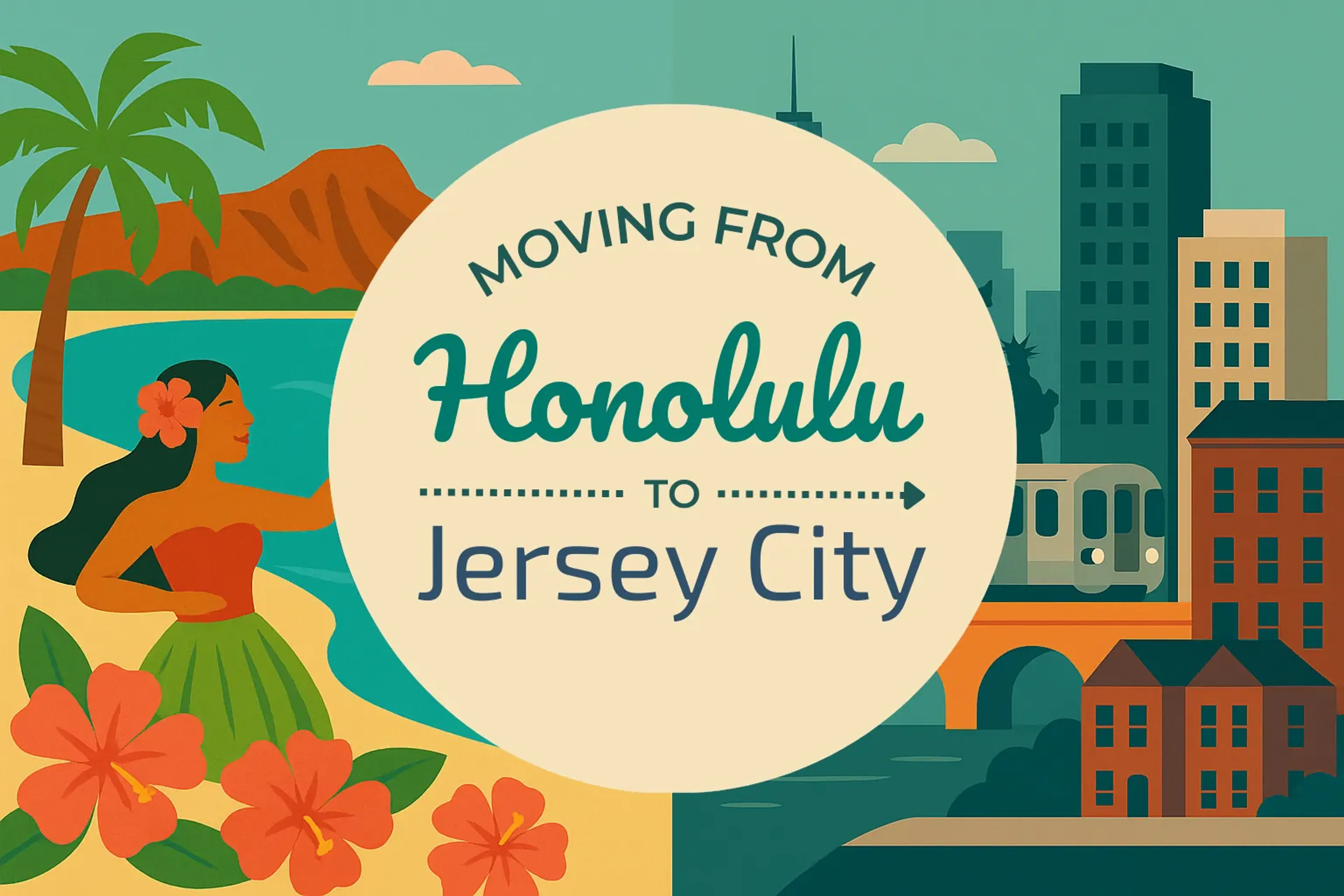 Side-by-side comparison of Honolulu to Jersey City moving companies