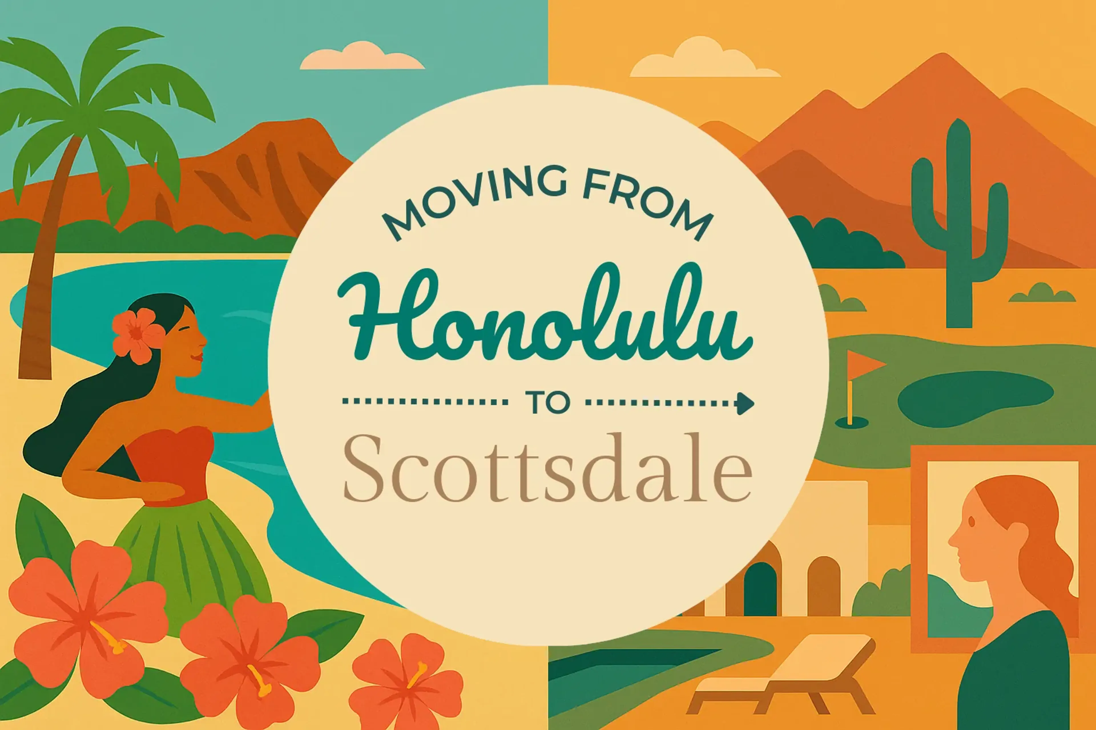 Side-by-side comparison of Honolulu to Scottsdale moving companies
