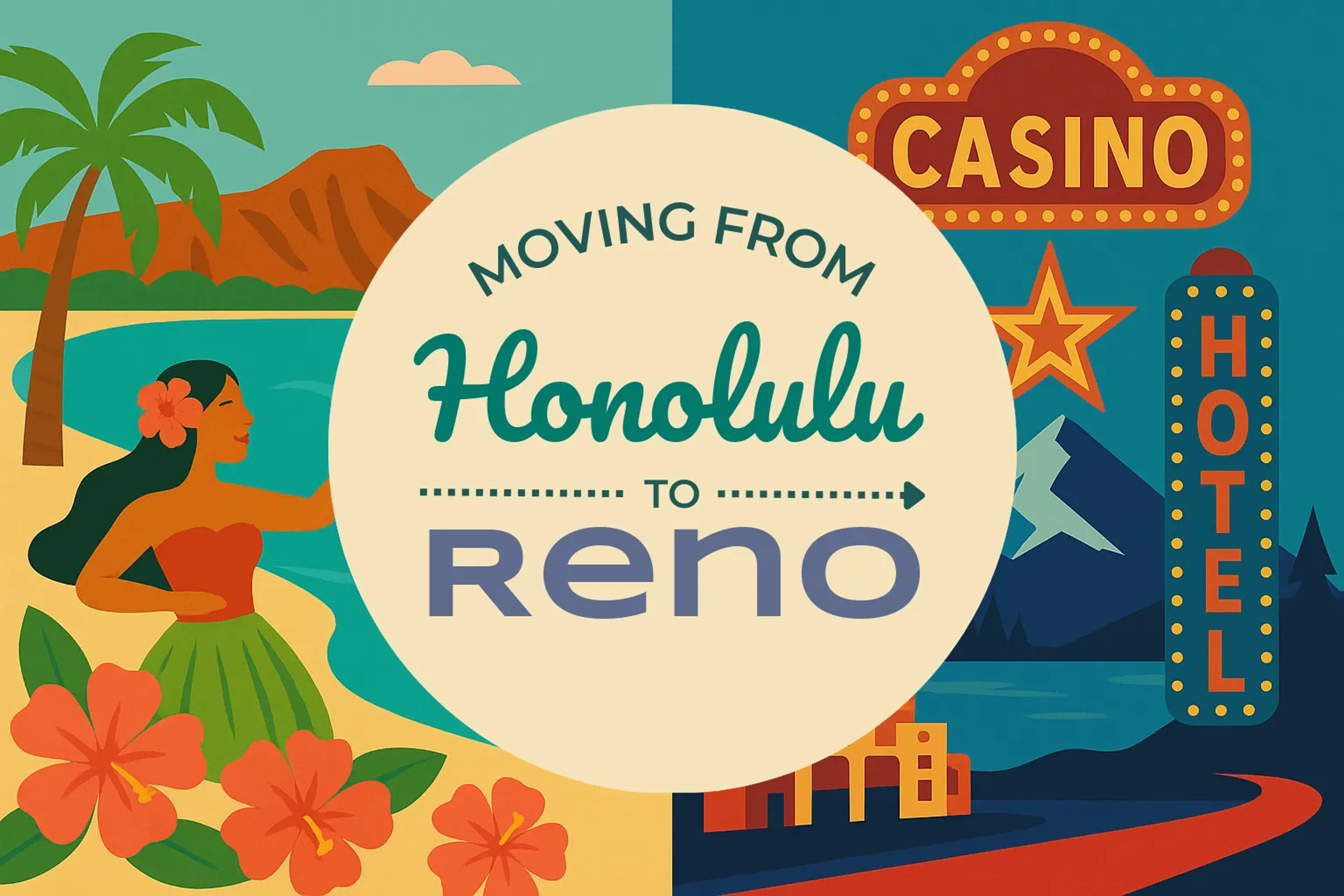 Side-by-side comparison of Honolulu to Reno moving companies