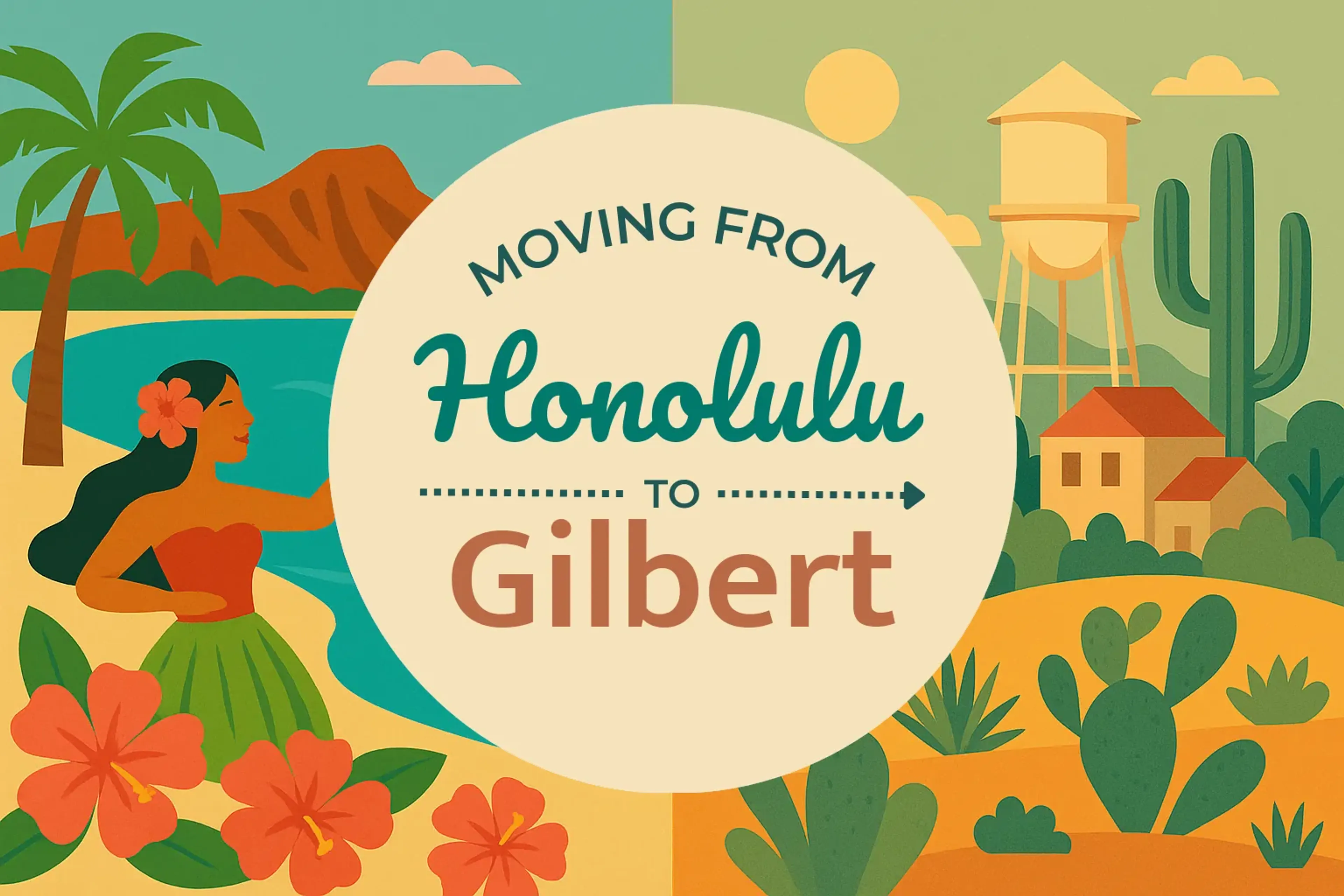 Side-by-side comparison of Honolulu to Gilbert moving companies