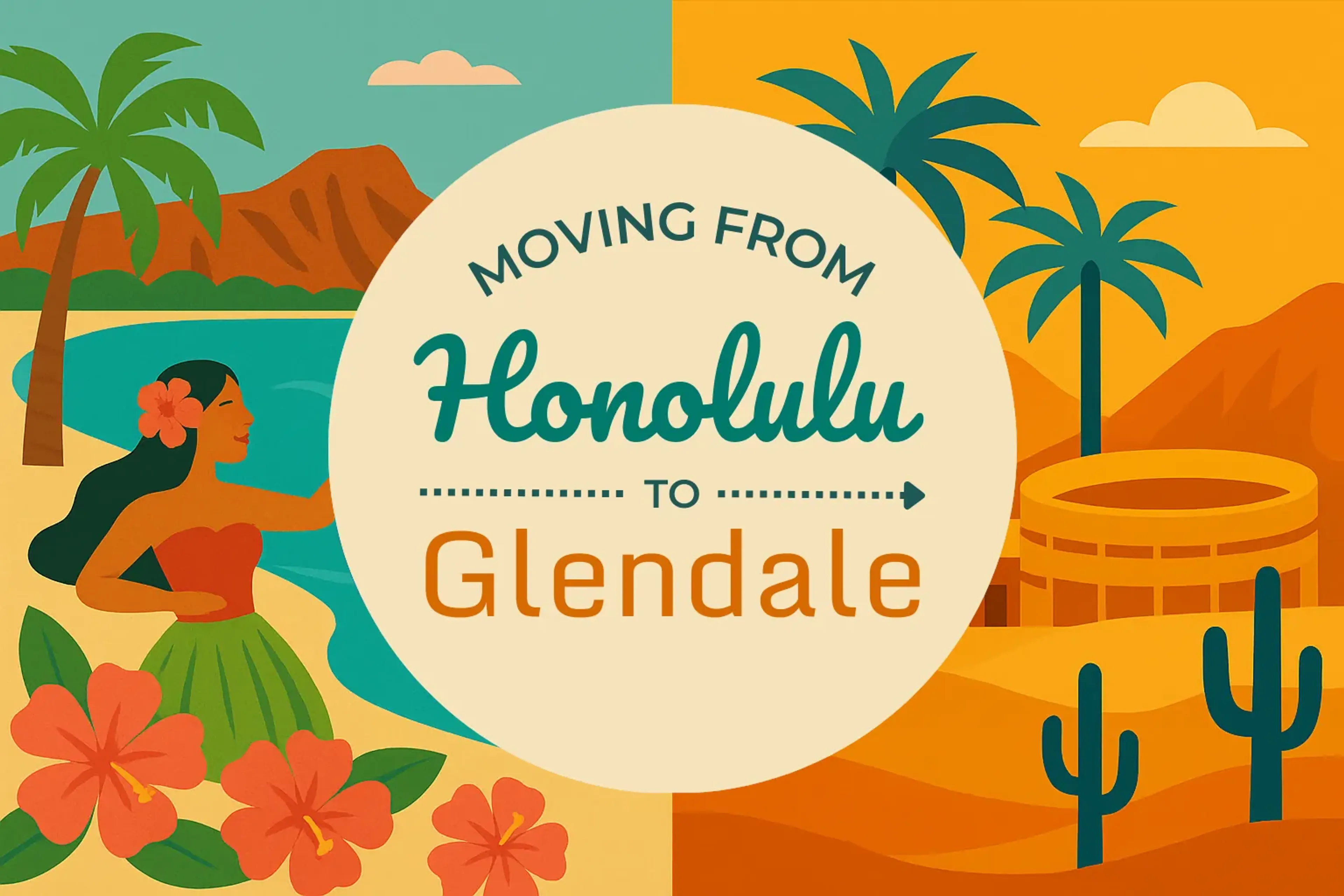 Side-by-side comparison of Honolulu to Glendale moving companies